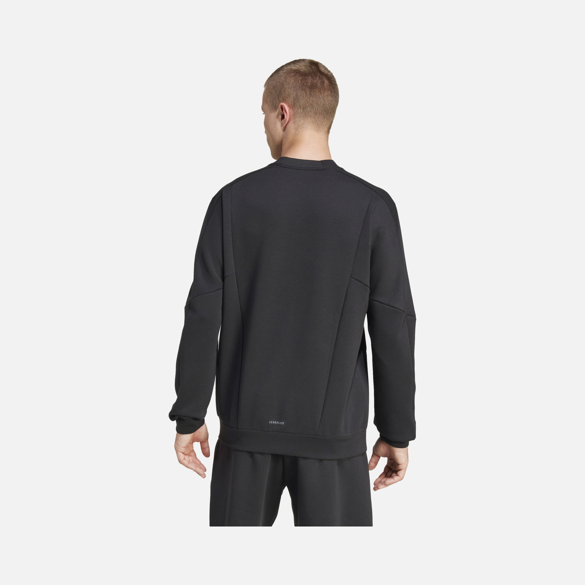 adidas AEROREADY Designed for Gym & Training Crew Erkek Sweatshirt