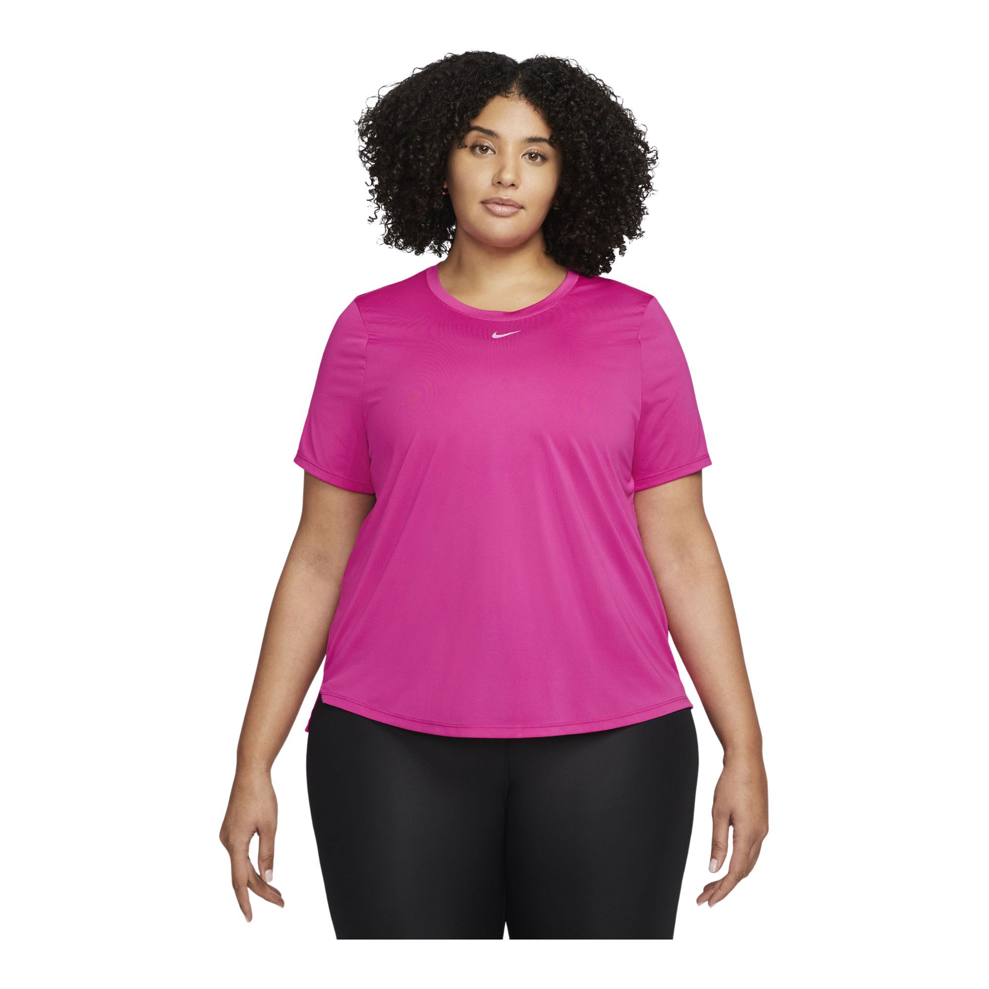 Nike Dri-Fit One Standard Fit Training Short-Sleeve (Plus-Size) Kadın Tişört