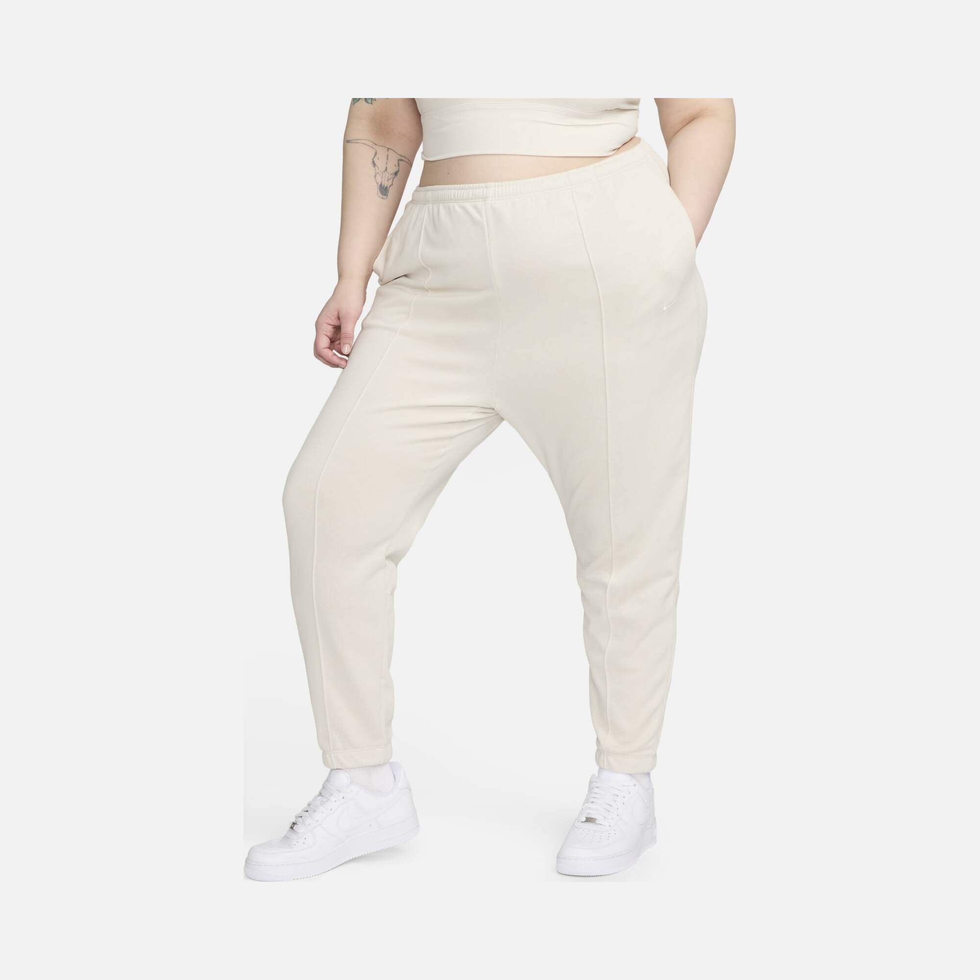 Nike Sportswear Chill Terry Slim High-Waisted French Terry (Plus Size) Kadın Eşofman Altı