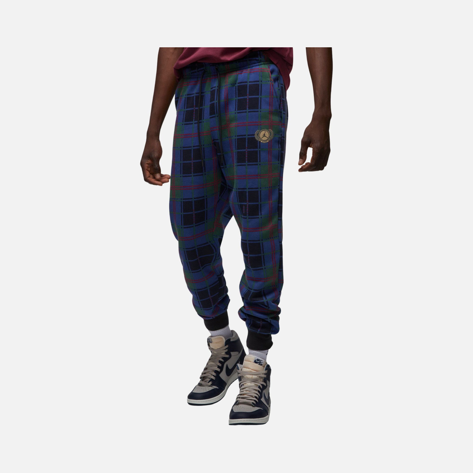 Nike Jordan Essential Flight Artist Series Plaid Fleece Erkek Eşofman Altı