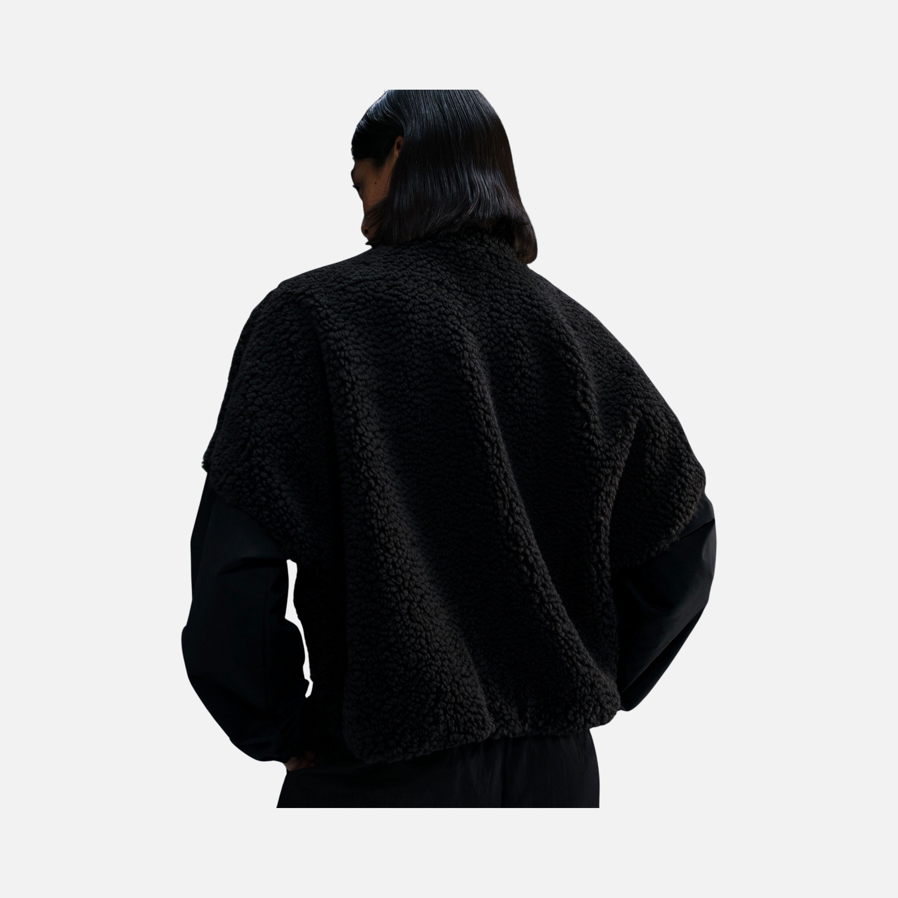 Nike Sportswear Essential Cozy Oversized Faux Fur and Ripstop Fabric Full-Zip Kadın Mont