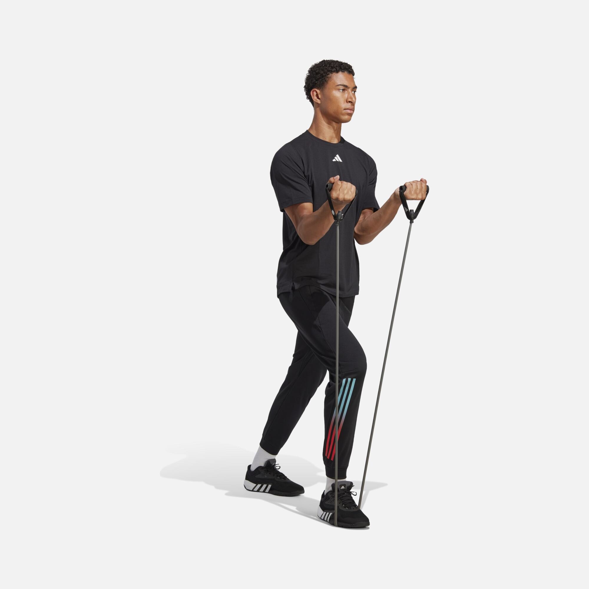 adidas AEROREADY Train Icons 3 Bar Logo Training Short-Sleeve Erkek Tişört