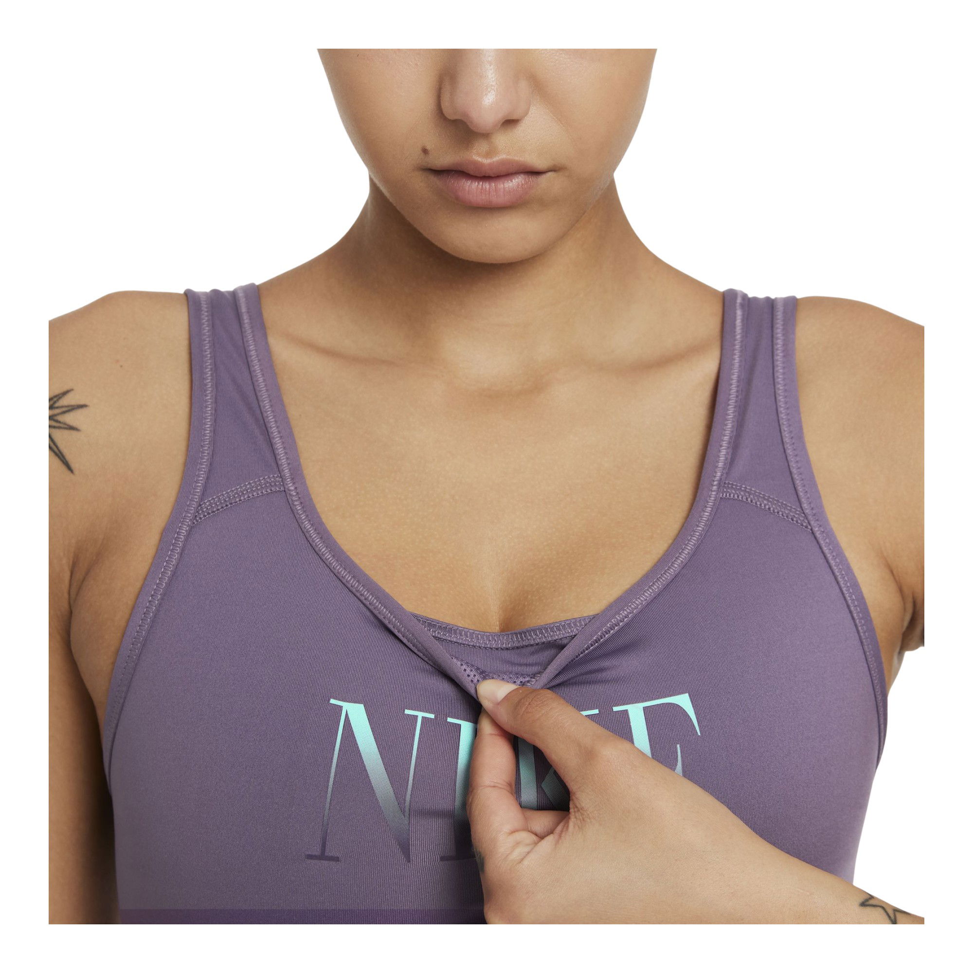 Nike Dri-Fit Swoosh Medium-Support 1-Piece Pad Kadın Bra