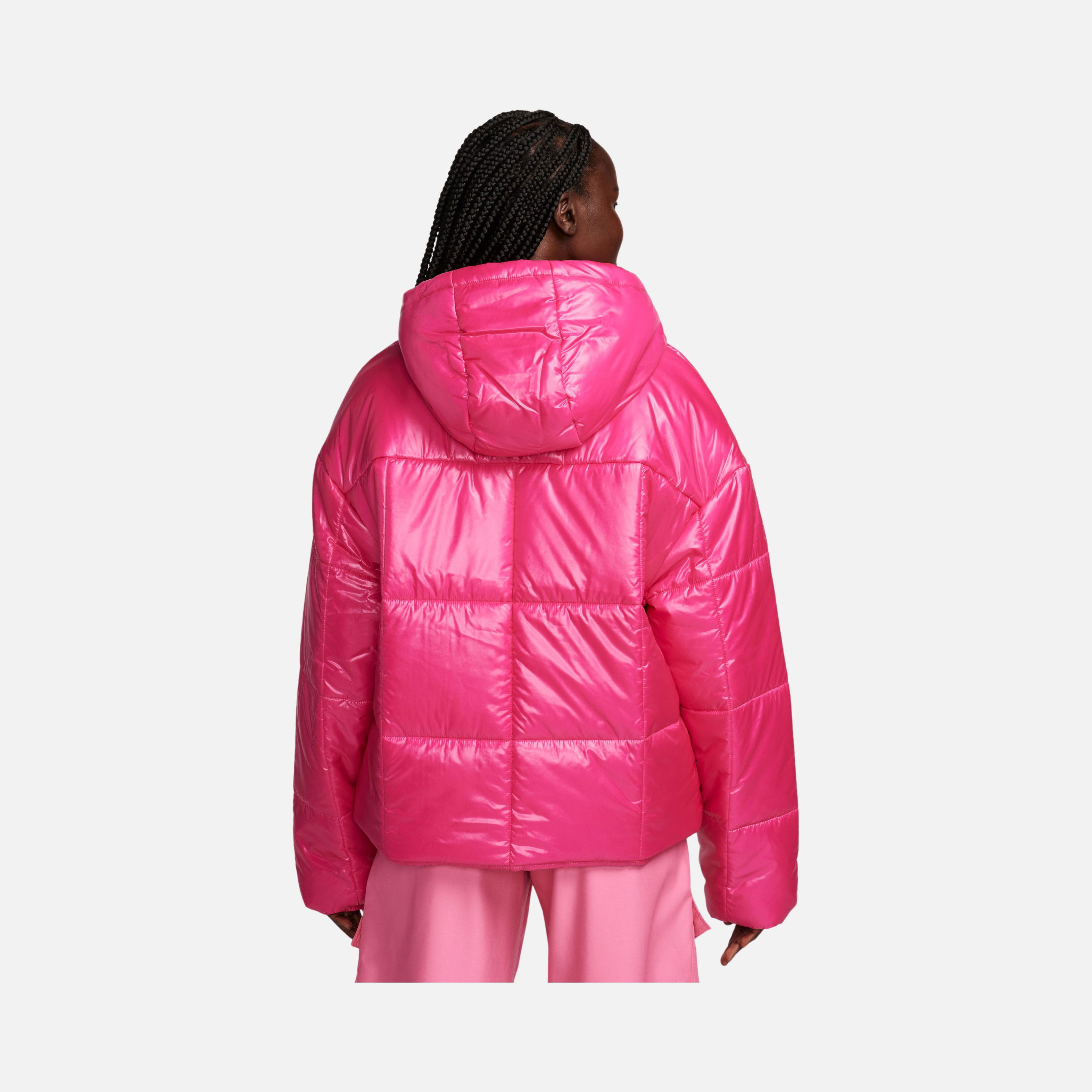 Nike Sportswear Classic Puffer Shine Therma-Fit Plenty Full-Zip Hoodie Kadın Mont