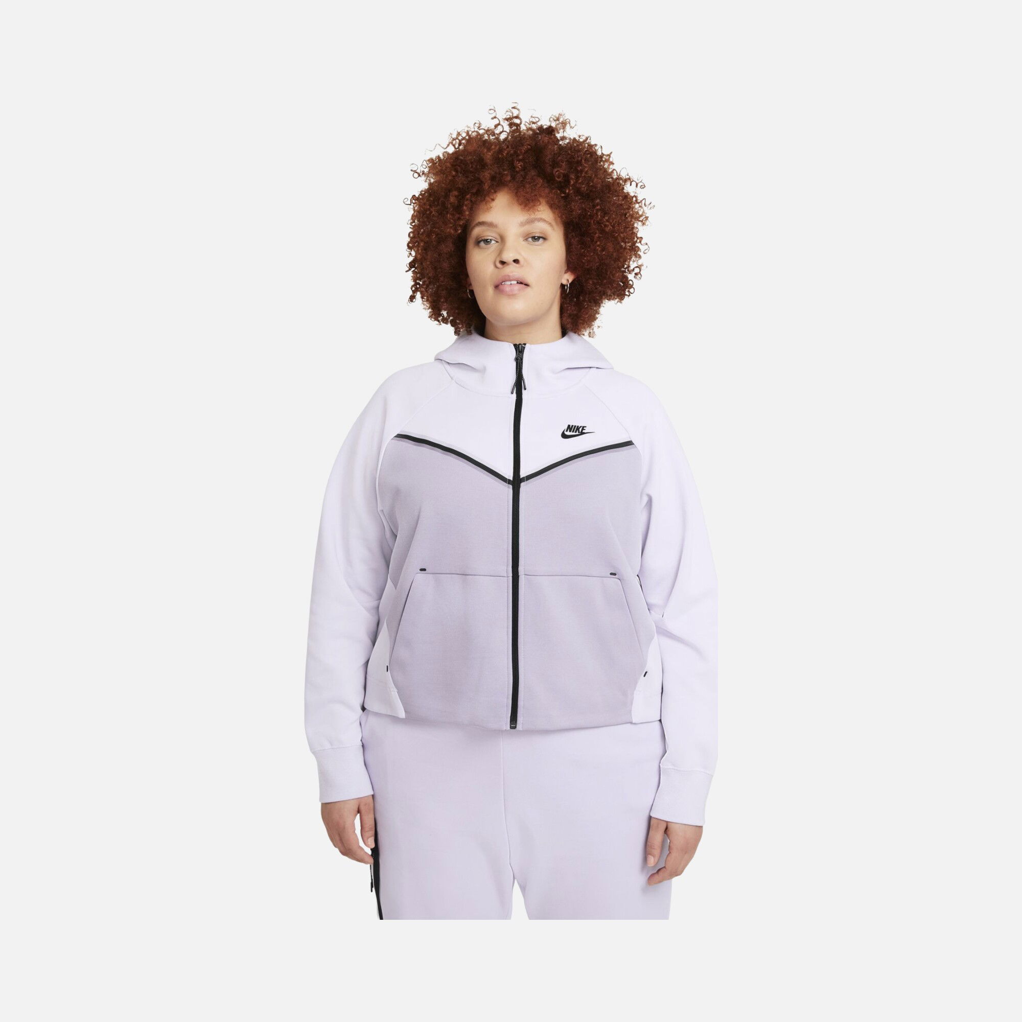 Nike Sportswear Tech Fleece Windrunner Full-Zip Hoodie (Plus Size) Kadın Sweatshirt