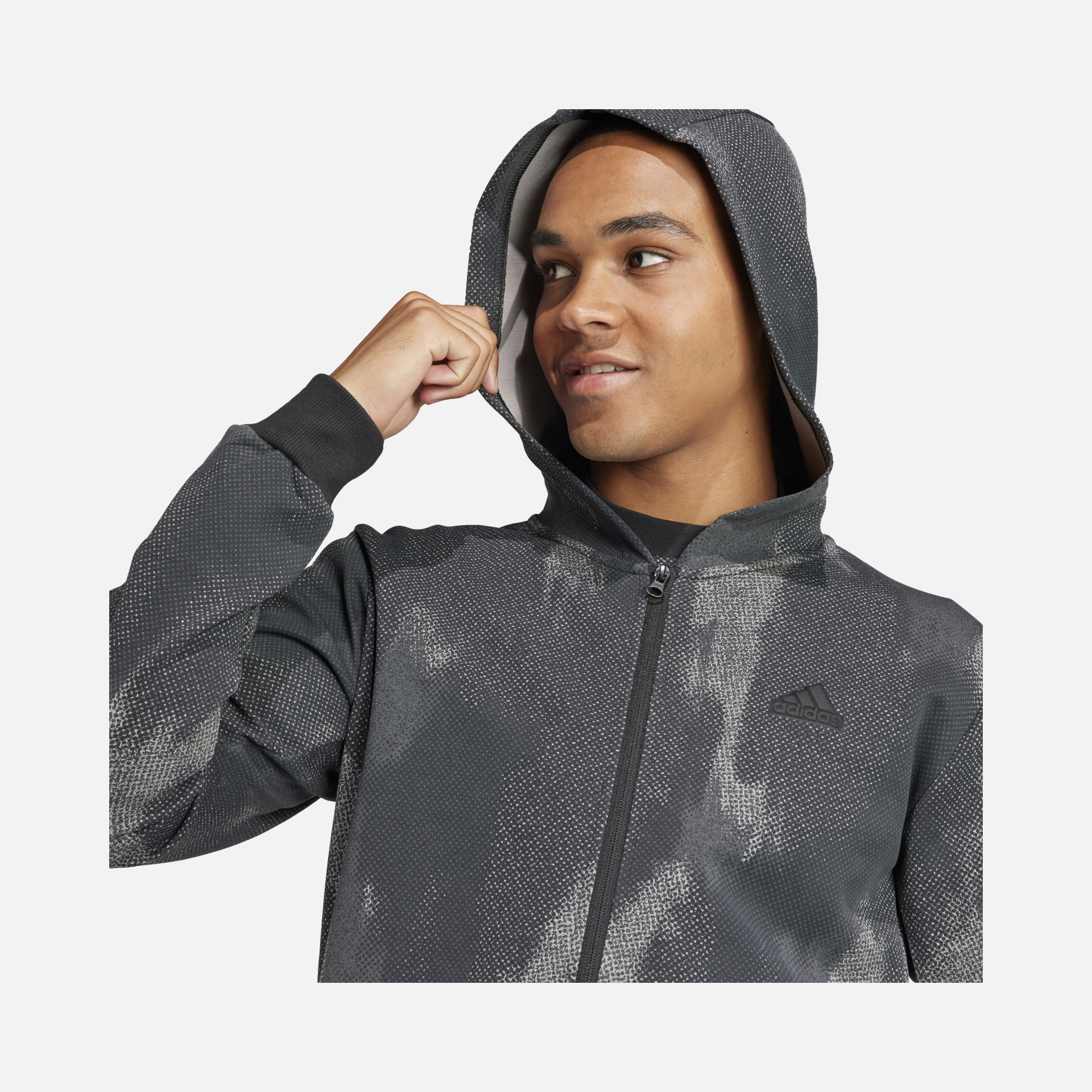 adidas Future Icons 3-Stripes Full-Zip Hoodie Erkek Sweatshirt