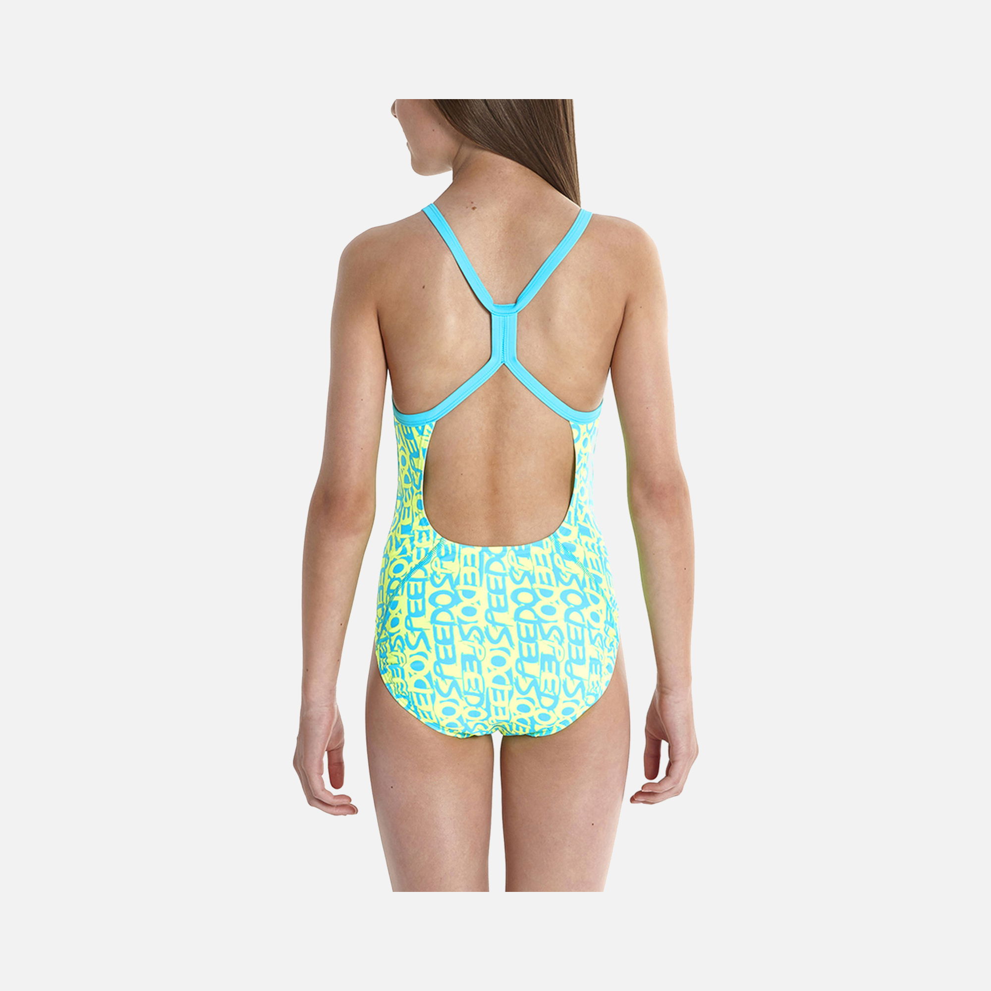 Speedo All Over Rippleback (Girls') Çocuk Mayo