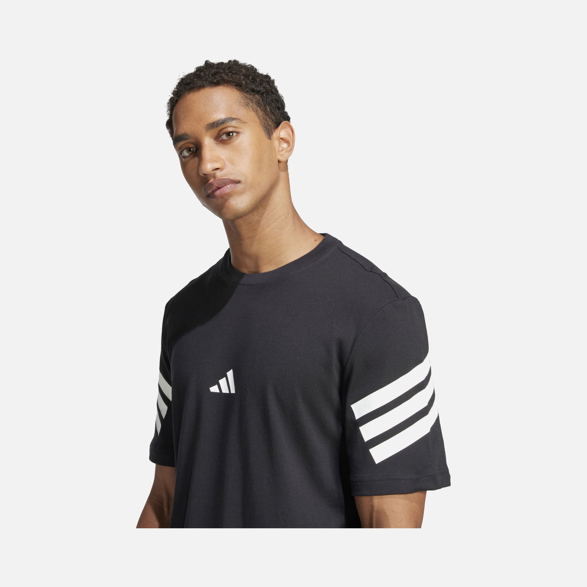 adidas Sportswear Future Icons Angled 3-Stripes Short-Sleeve Erkek Tişört