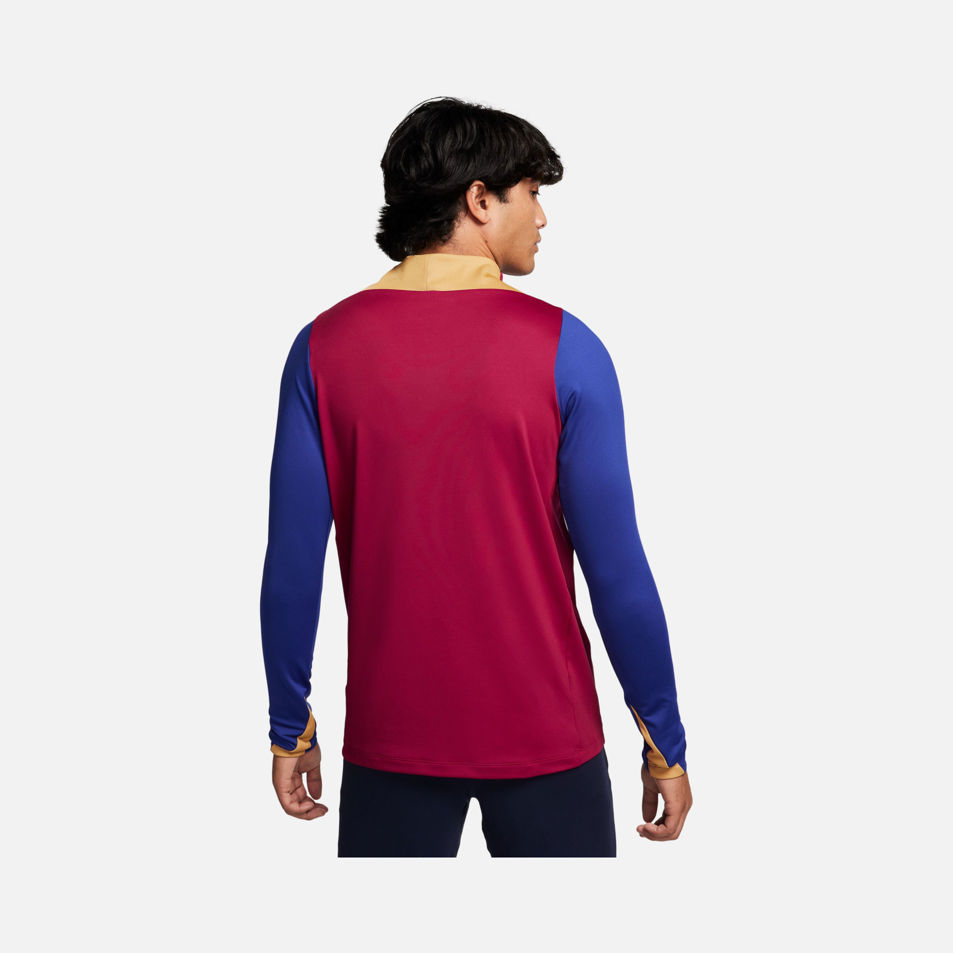 Nike FC Barcelona Dri-Fit Soccer 1/2-Zip Long-Sleeve Erkek Tişört