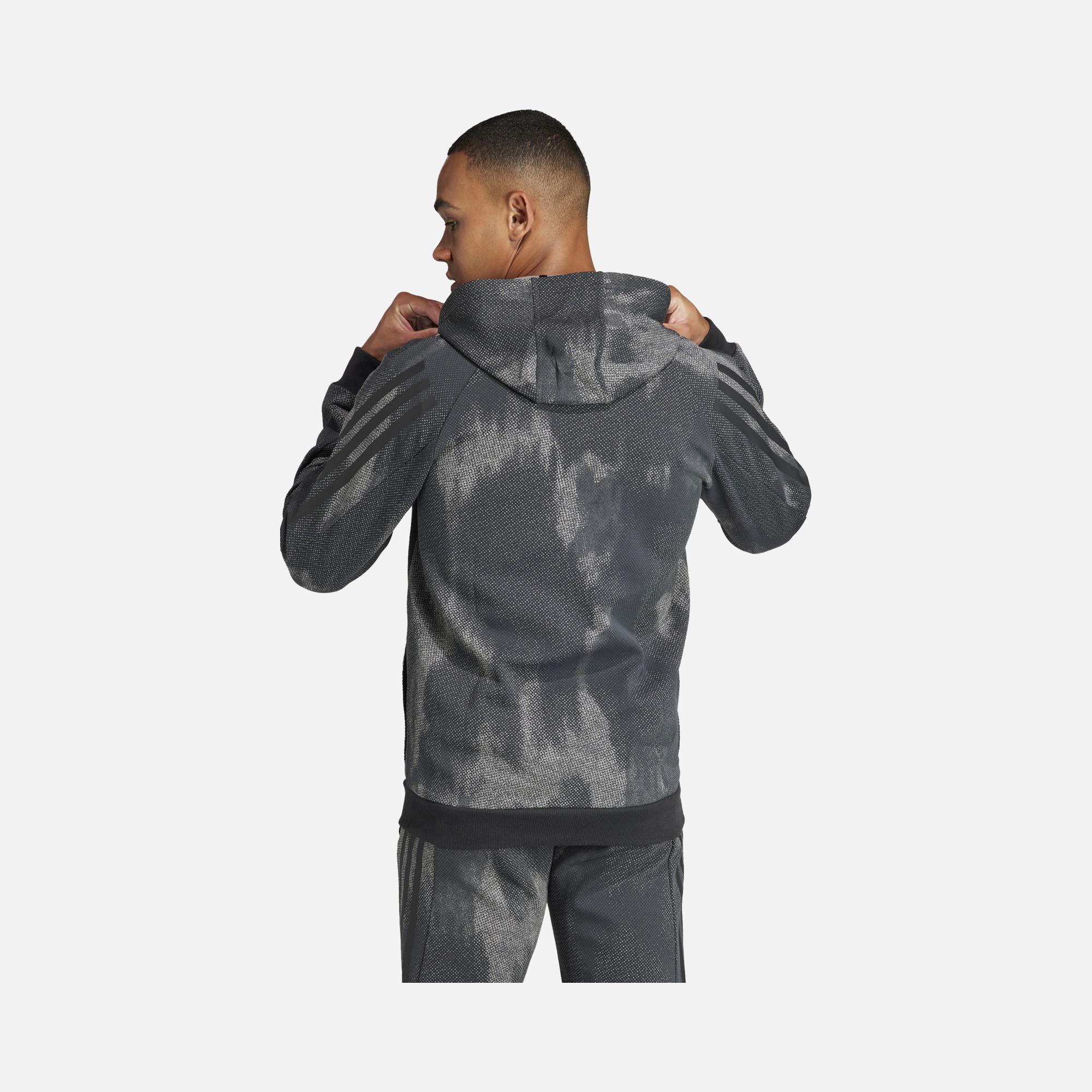 adidas Future Icons 3-Stripes Full-Zip Hoodie Erkek Sweatshirt