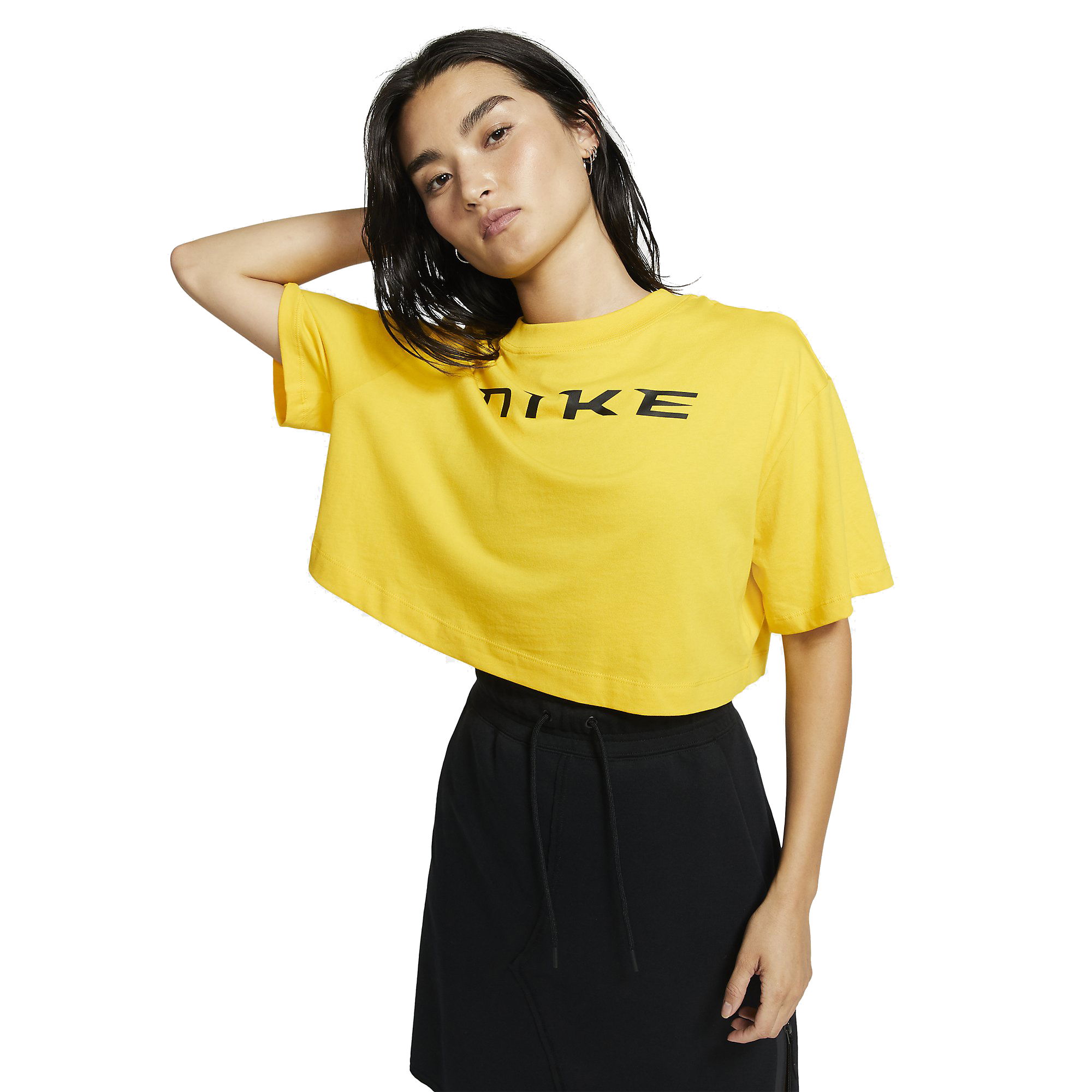 Nike Sportswear Short-Sleeve Python Crop Top Kadın Tişört