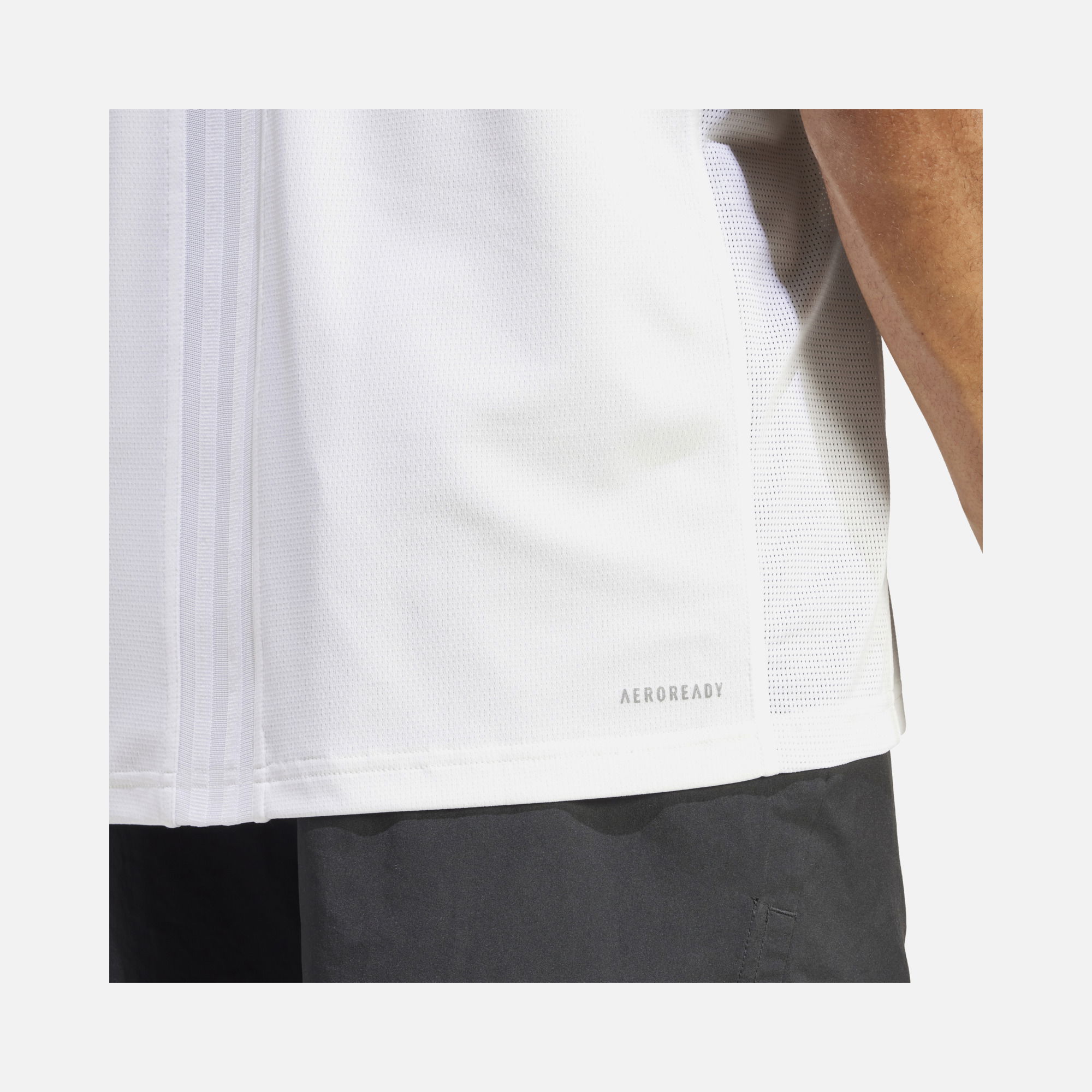 adidas Hiit 3-Stripes Training Short-Sleeve Erkek Tişört