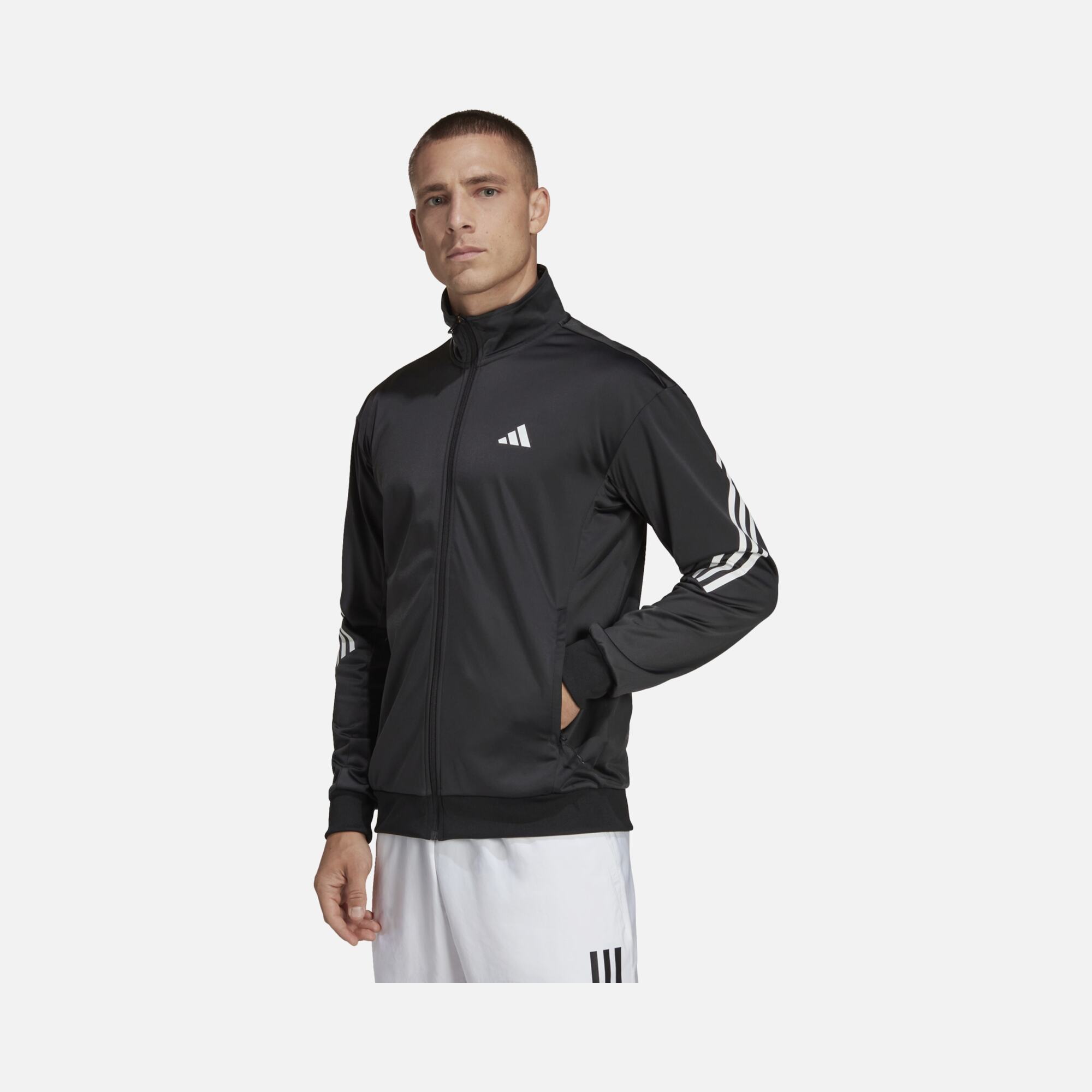 adidas 3-Stripes Knit Tennis Full-Zip Erkek Ceket