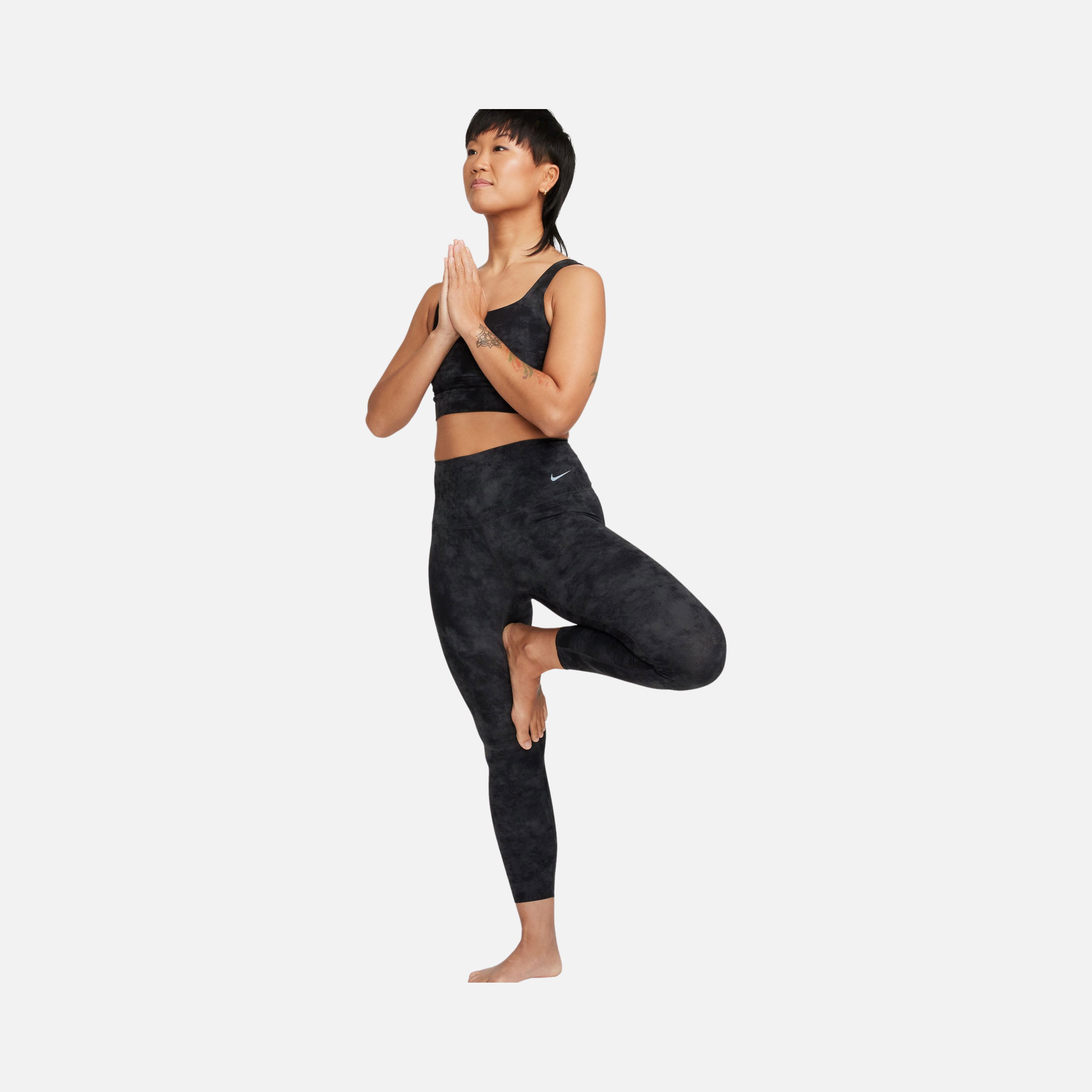 Nike Dri-Fit Zenvy High-Waisted 7/8 Tie-Dye Training Kadın Tayt