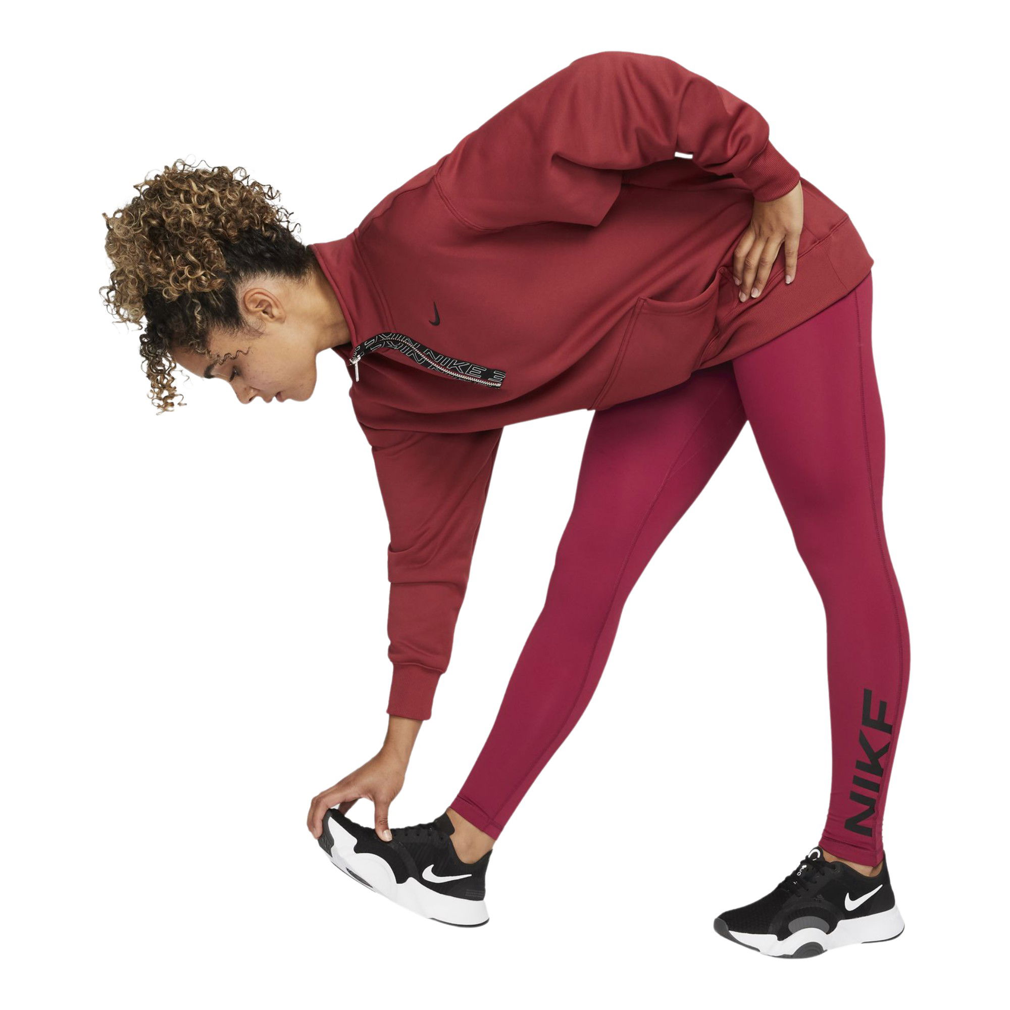 Nike Pro Dri-Fit Mid-Rise Graphic Training Kadın Tayt