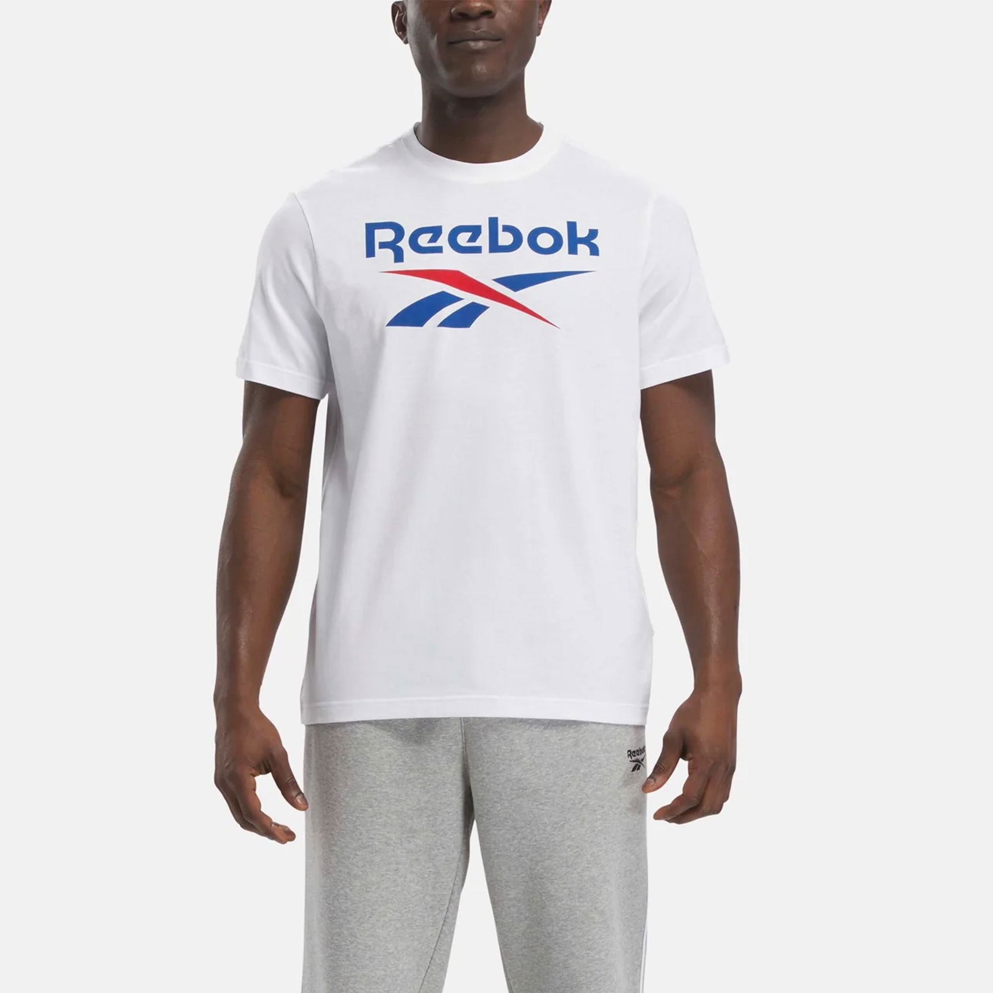 Reebok Sportswear Identity Stacked Logo Short-SLeeve Erkek Tişört