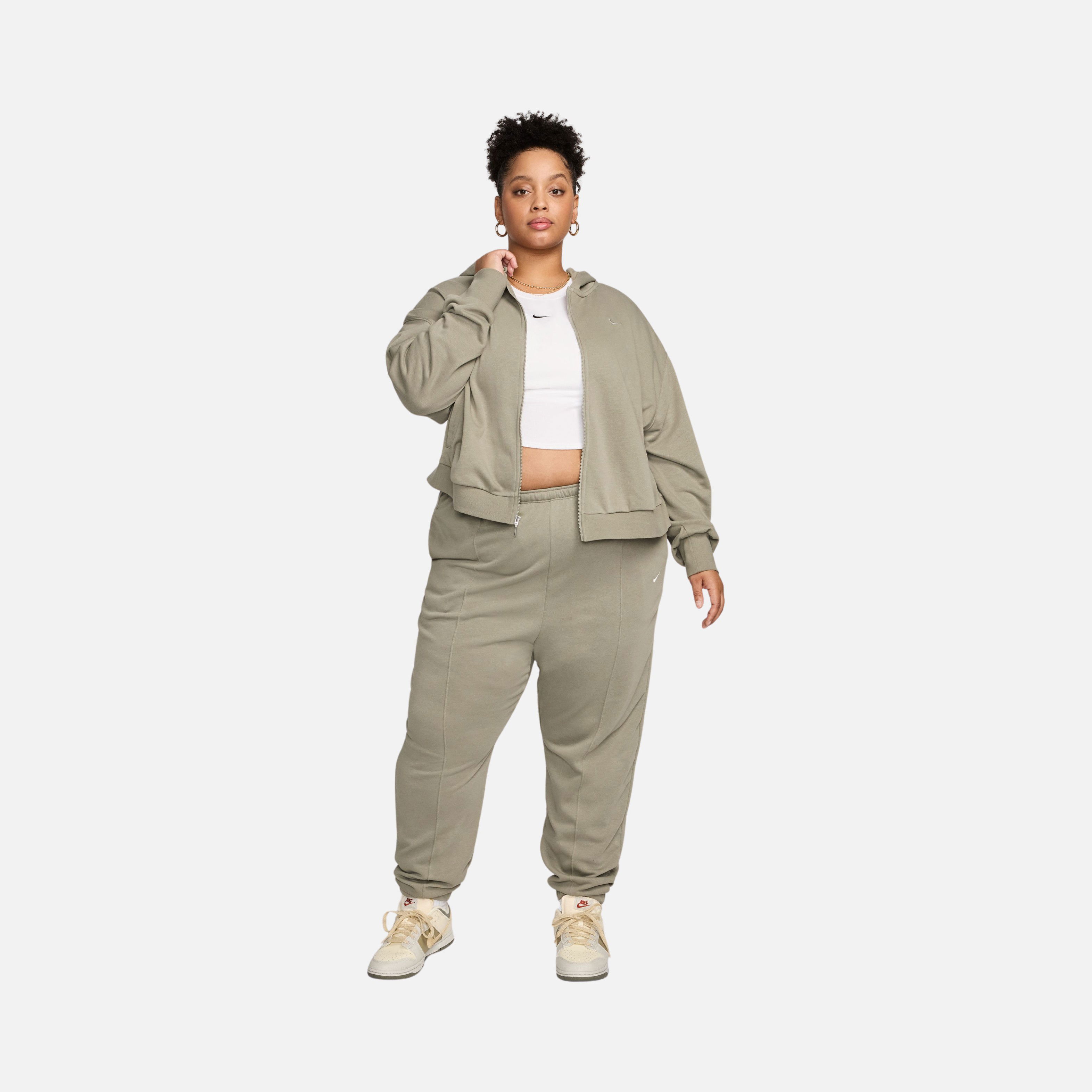 Nike Sportswear Chill Terry Loose French Terry Full-Zip Hoodie (Plus Size) Kadın Sweatshirt