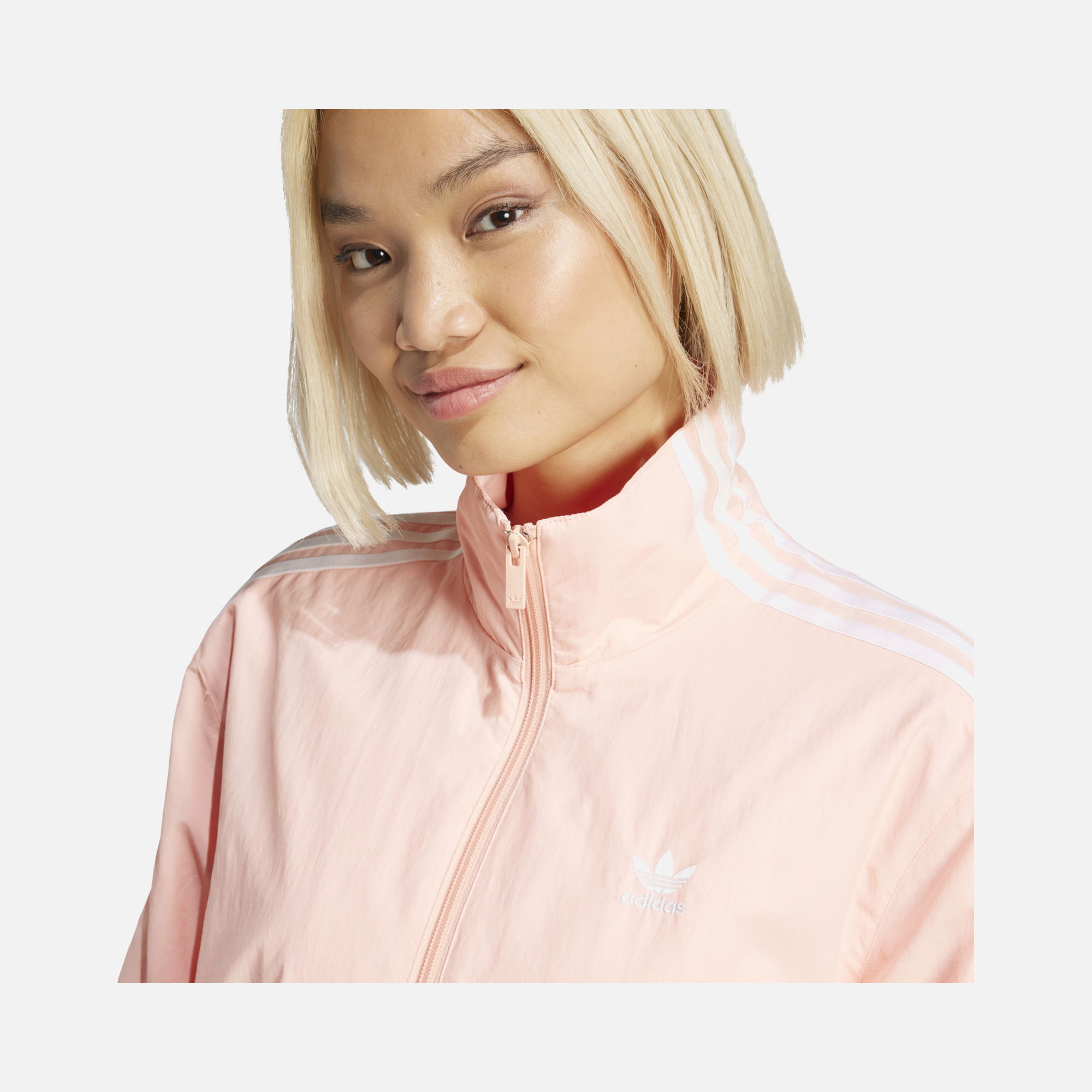 adidas Originals 3-Stripes Woven Fabric Full-Zip Kadın