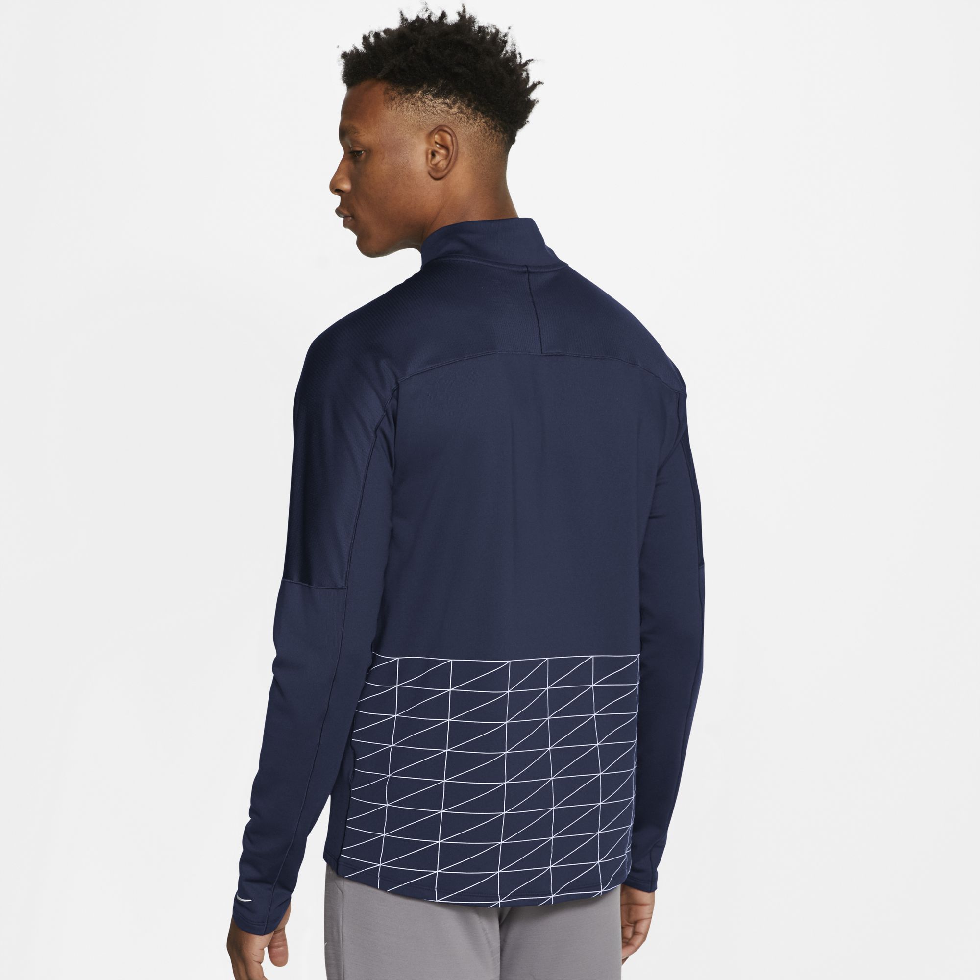 Nike Run Division 1/2-Zip Long-Sleeve Running Top Erkek Tişört