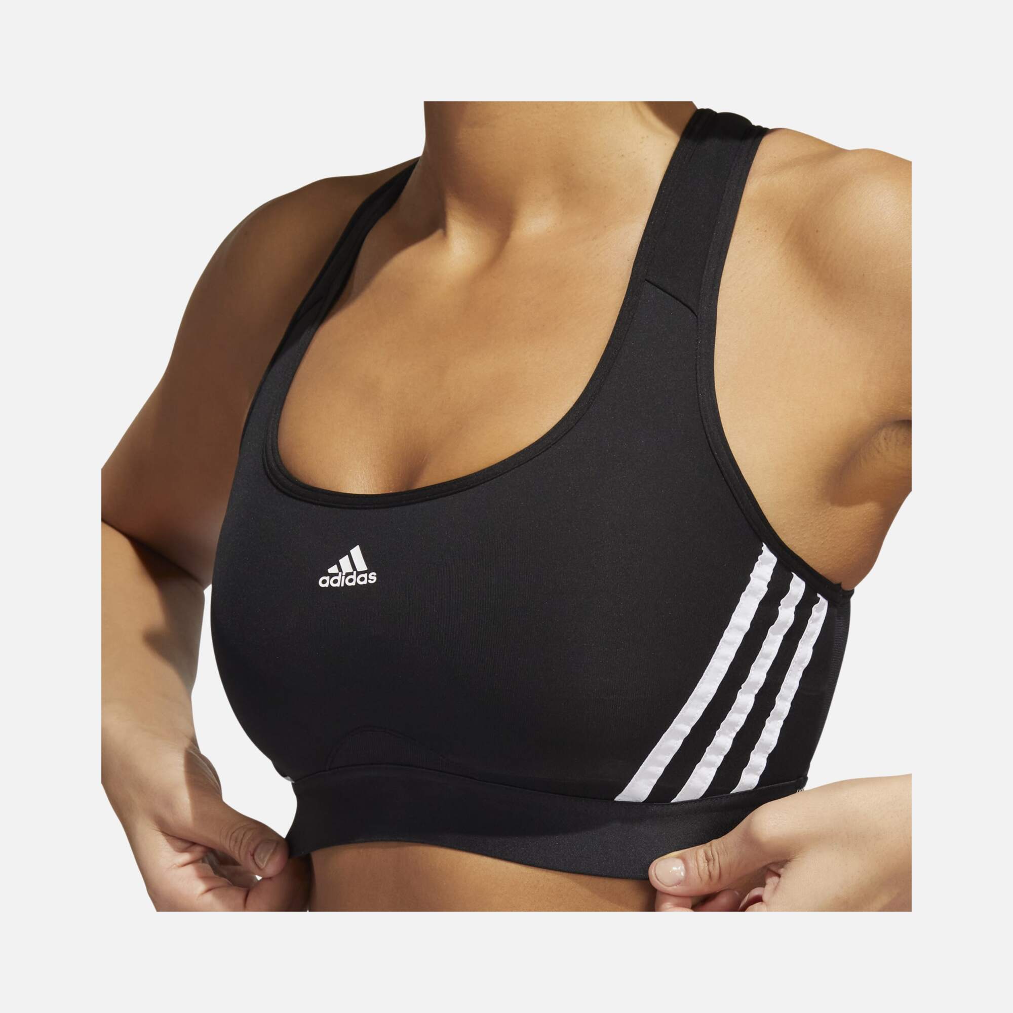 adidas Powerreact Training Medium-Support 3-Stripes Kadın Bra
