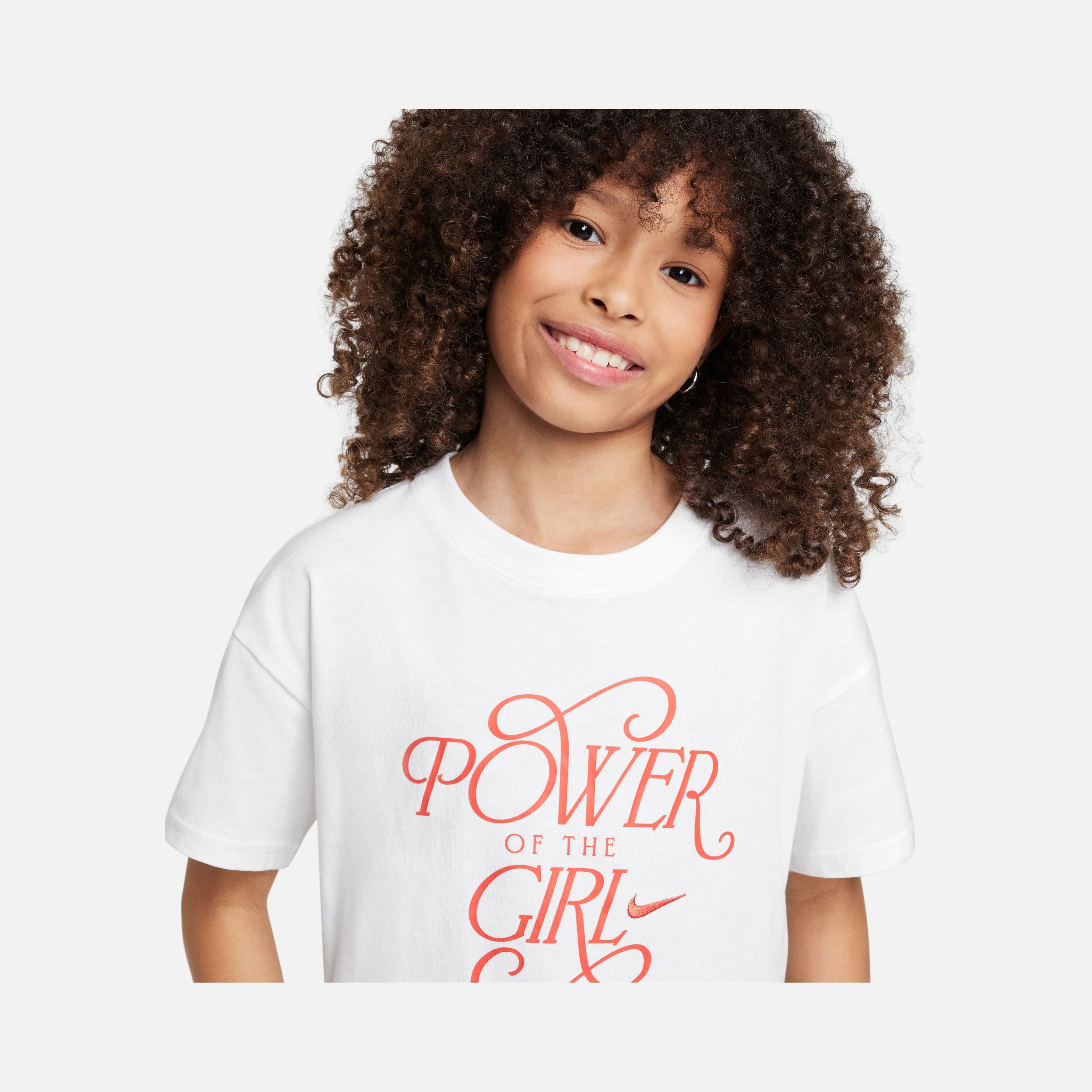 Nike Sportswear ''Power of The Girl Graphic'' Short-Sleeve (Girls') Çocuk Tişört