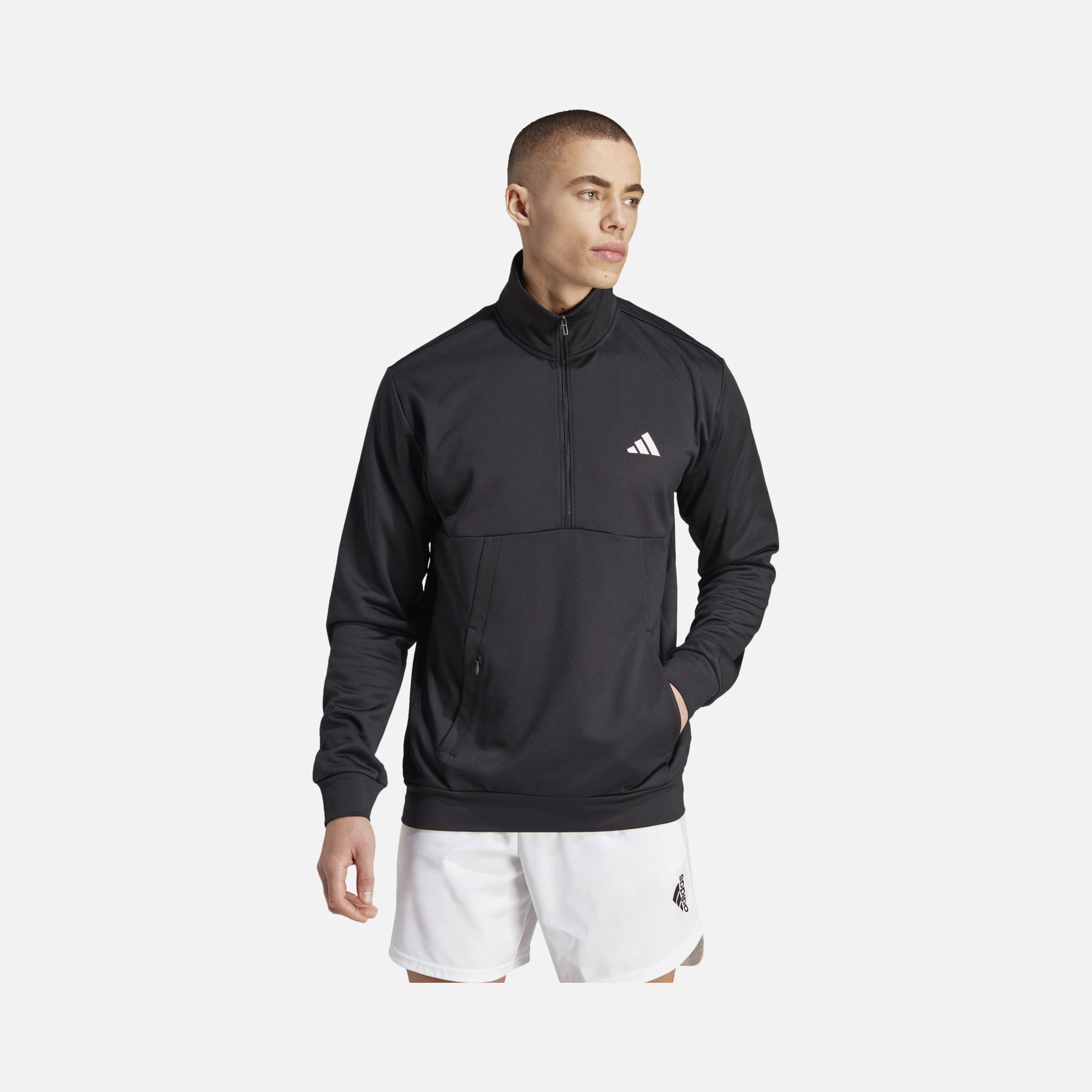 adidas Aeroready  1/4 Zip Hoodie Erkek Sweatshirt