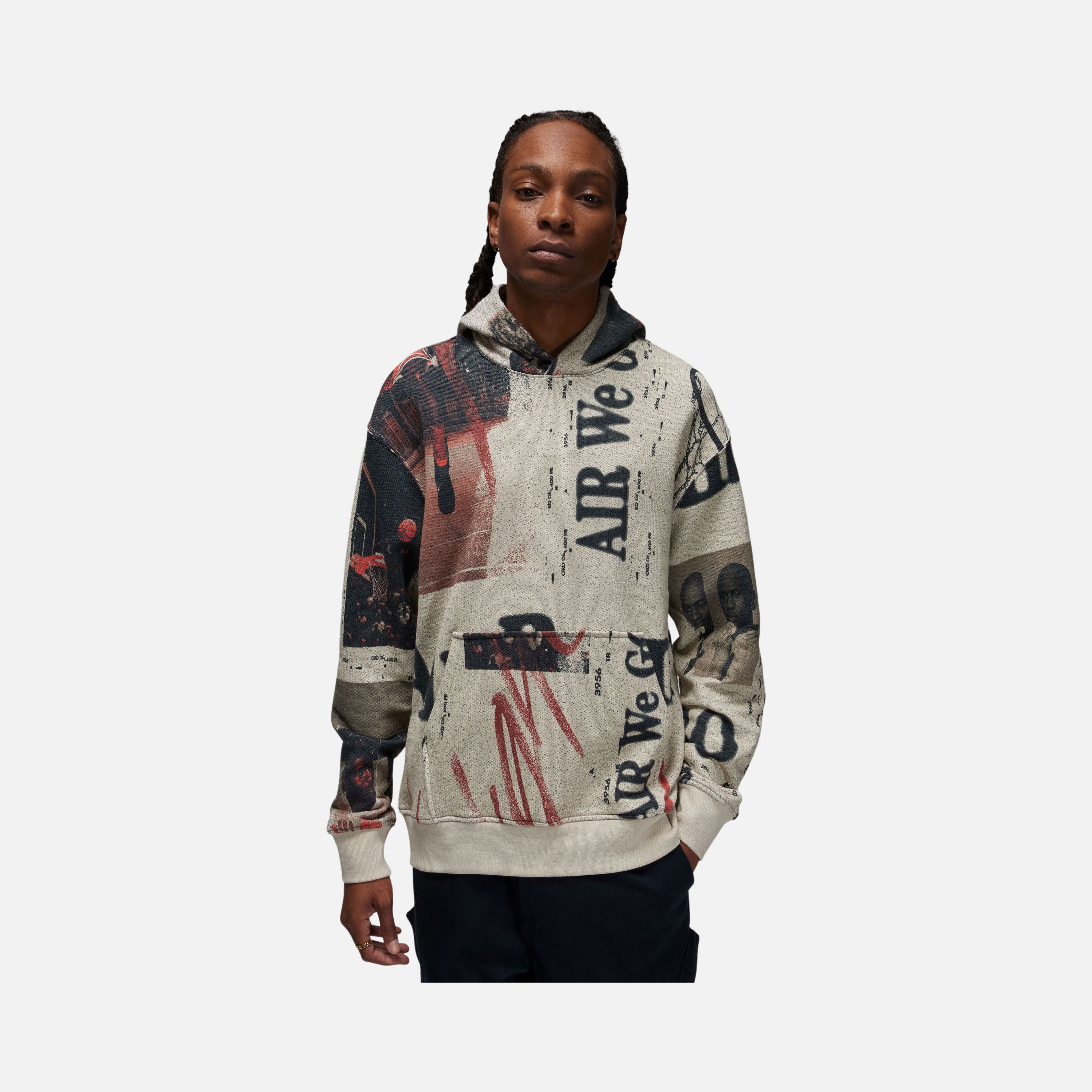 Nike Jordan Flight Heritage Knit Pullover Hoodie Erkek Sweatshirt