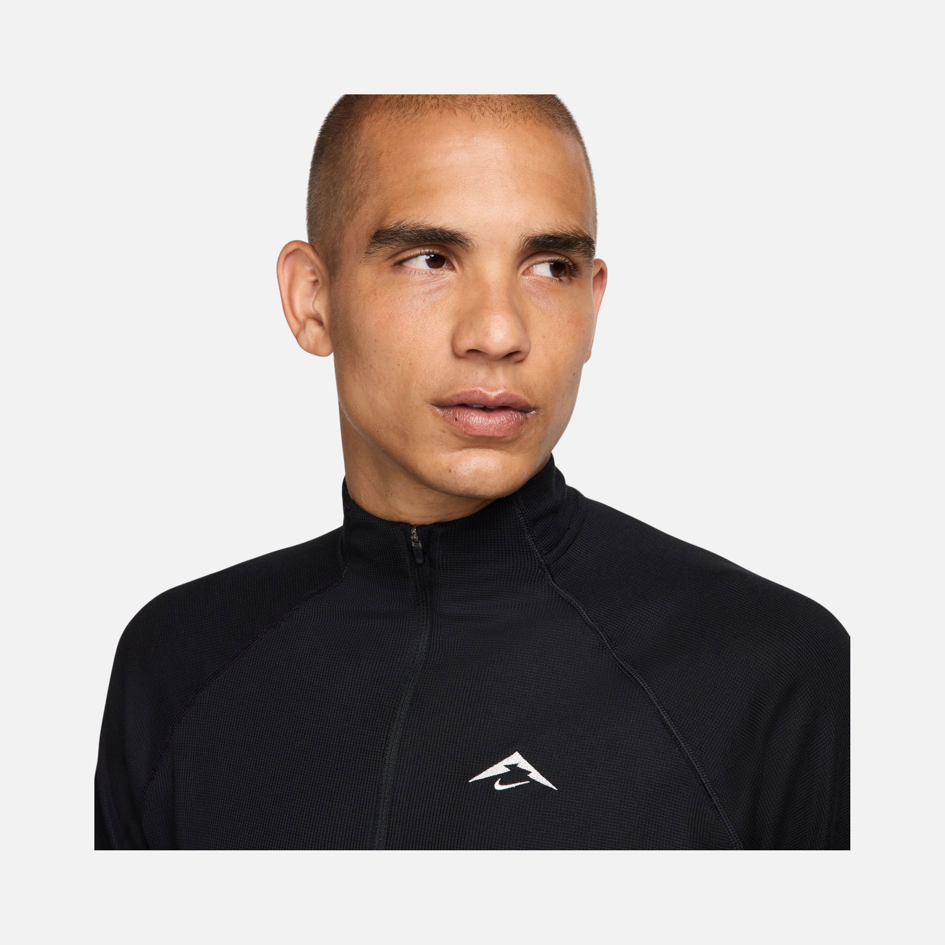 Nike Dri-Fit Mid-Layer Trail Running 1/2-Zip Long-Sleeve Erkek Tişört