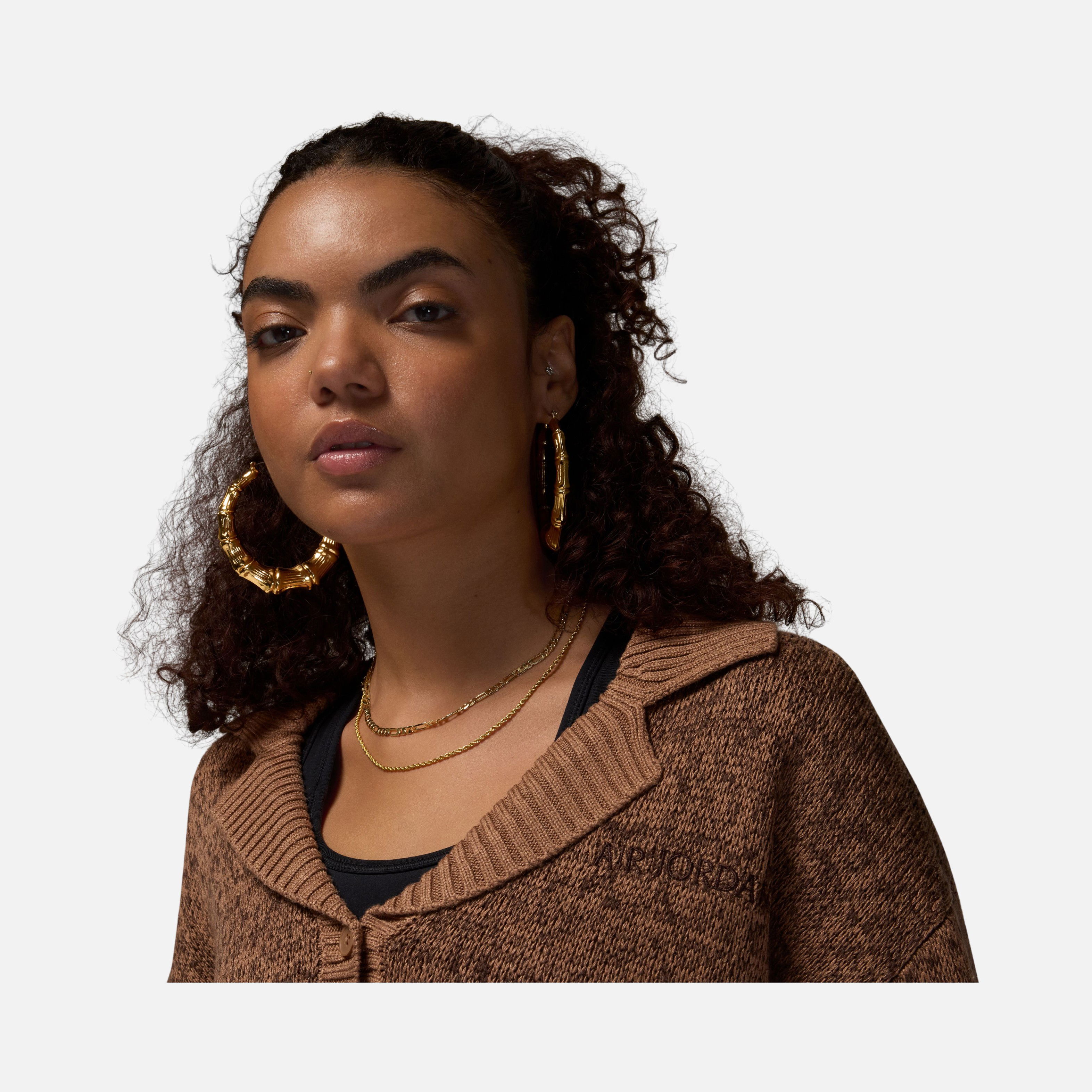 Nike Air Jordan Super Soft Knit Full-Buttoned Kadın Ceket