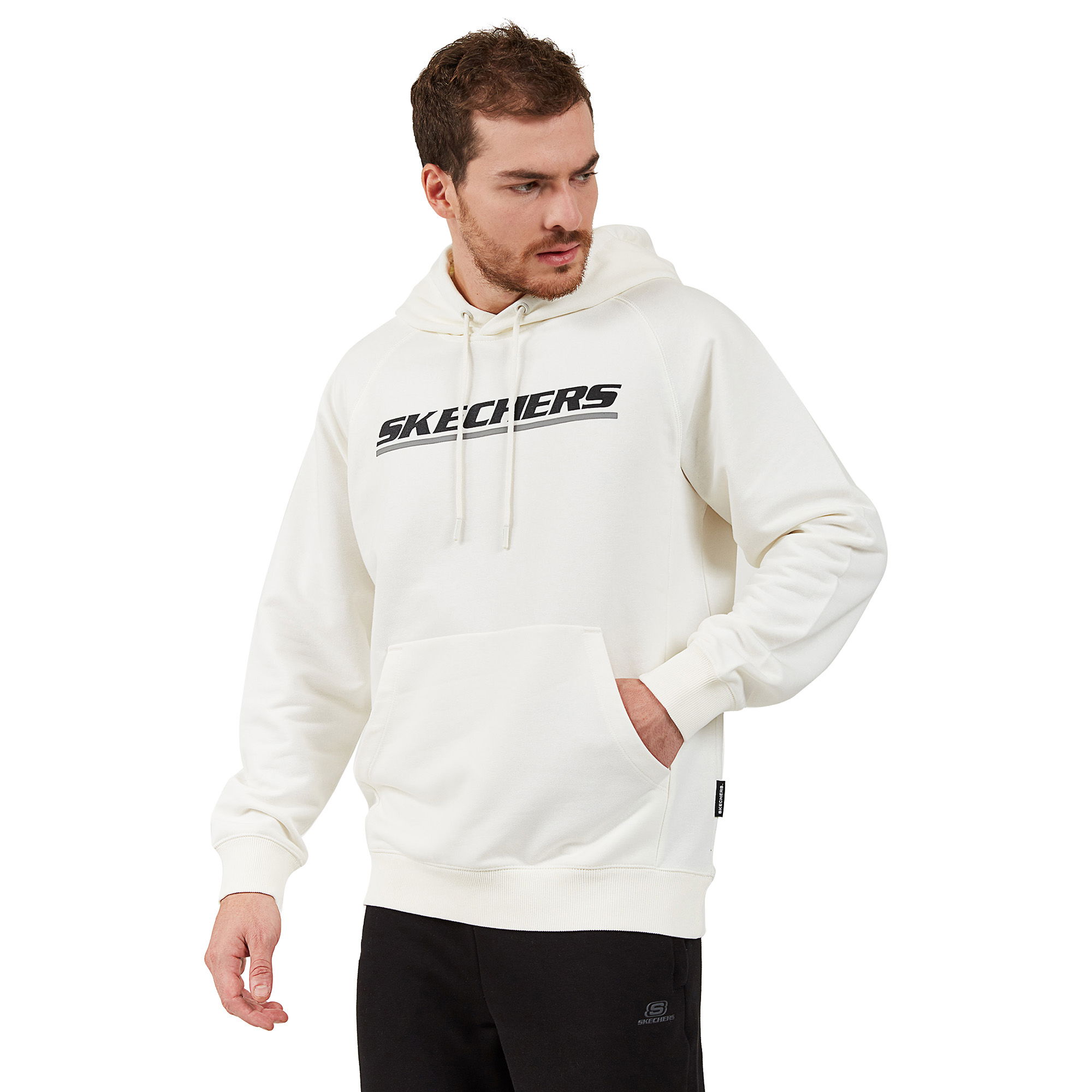 Skechers Lw Fleece Logo Printed Hoodie Erkek Sweatshirt