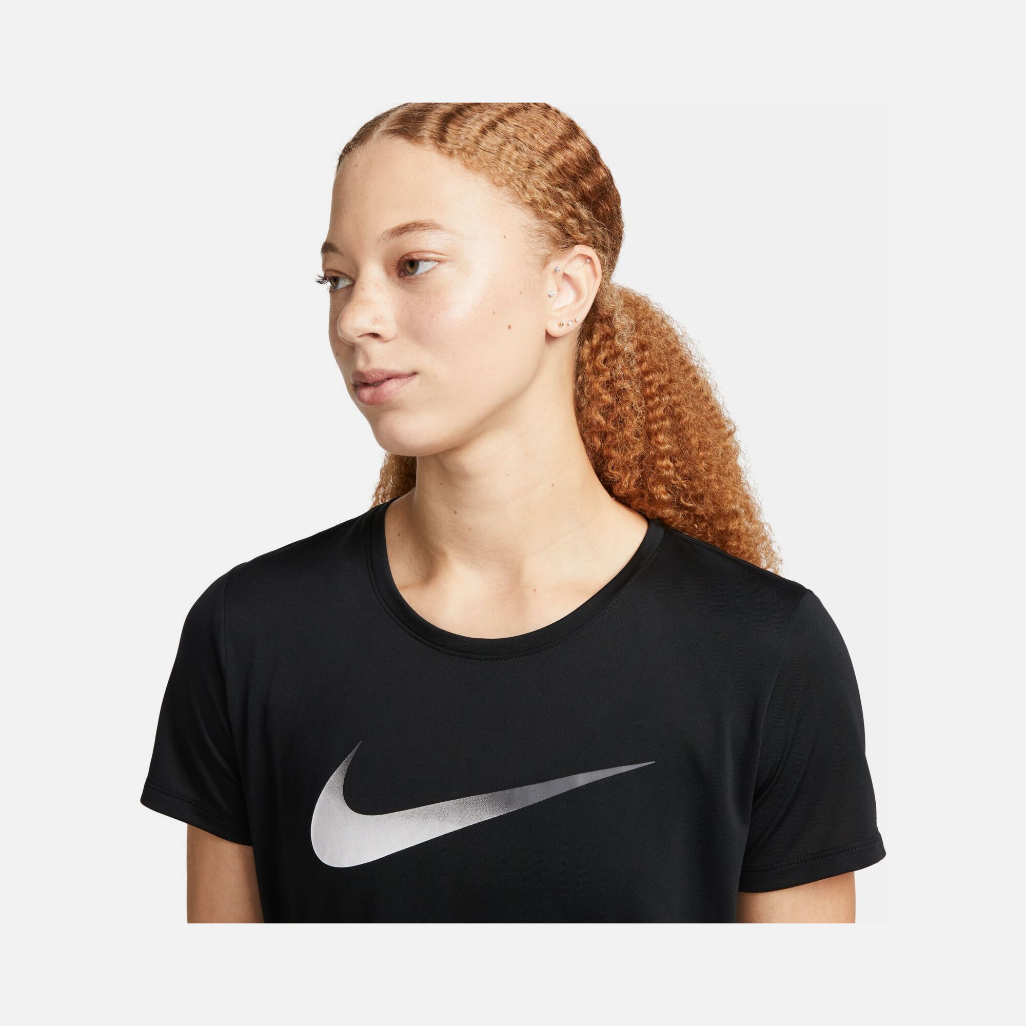 Nike Dri-Fit One Swoosh Graphic Running Short-Sleeve Kadın Tişört