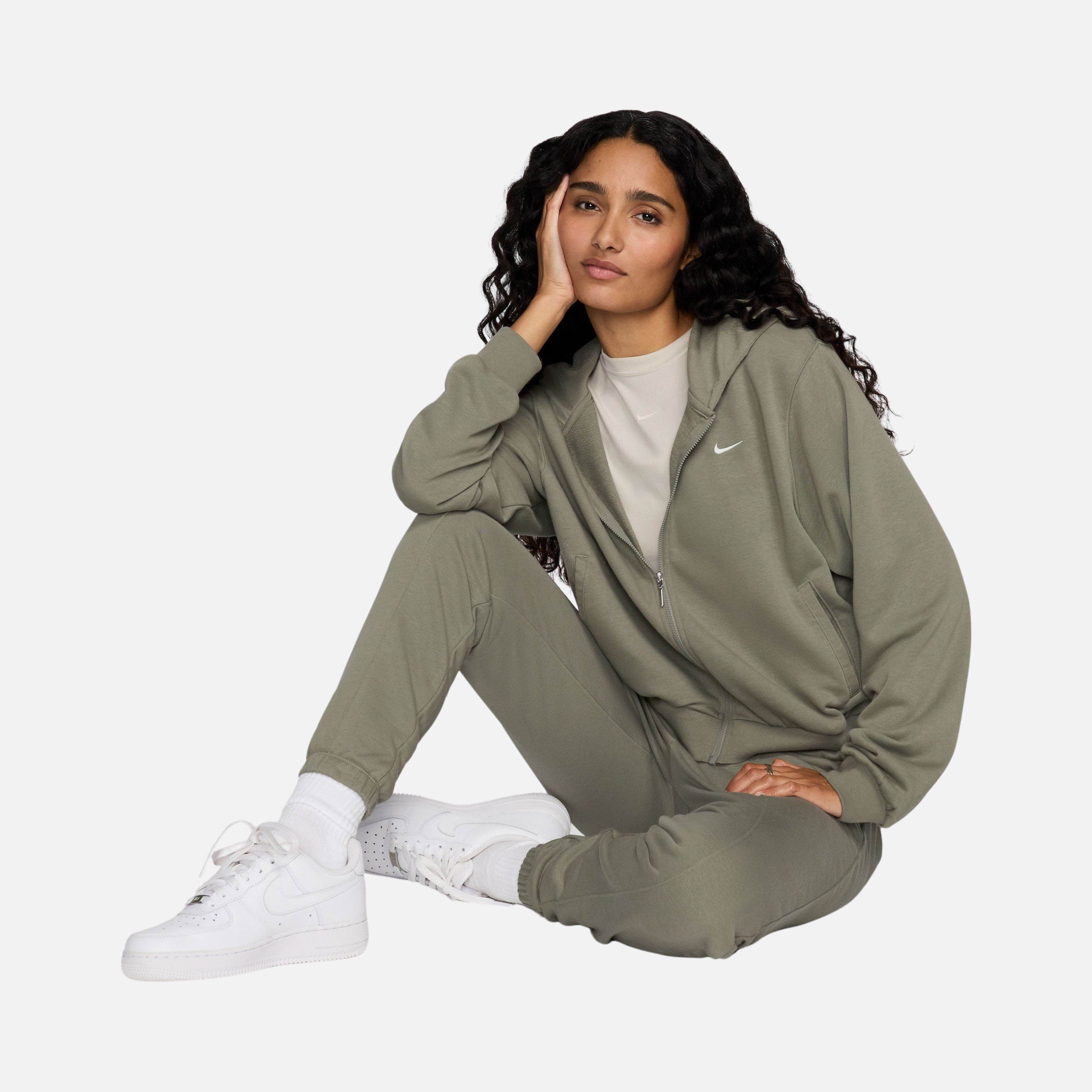 Nike Sportswear Phoenix Fleece Chill French Terry Loose Full-Zip Hoodie Kadın Sweatshirt