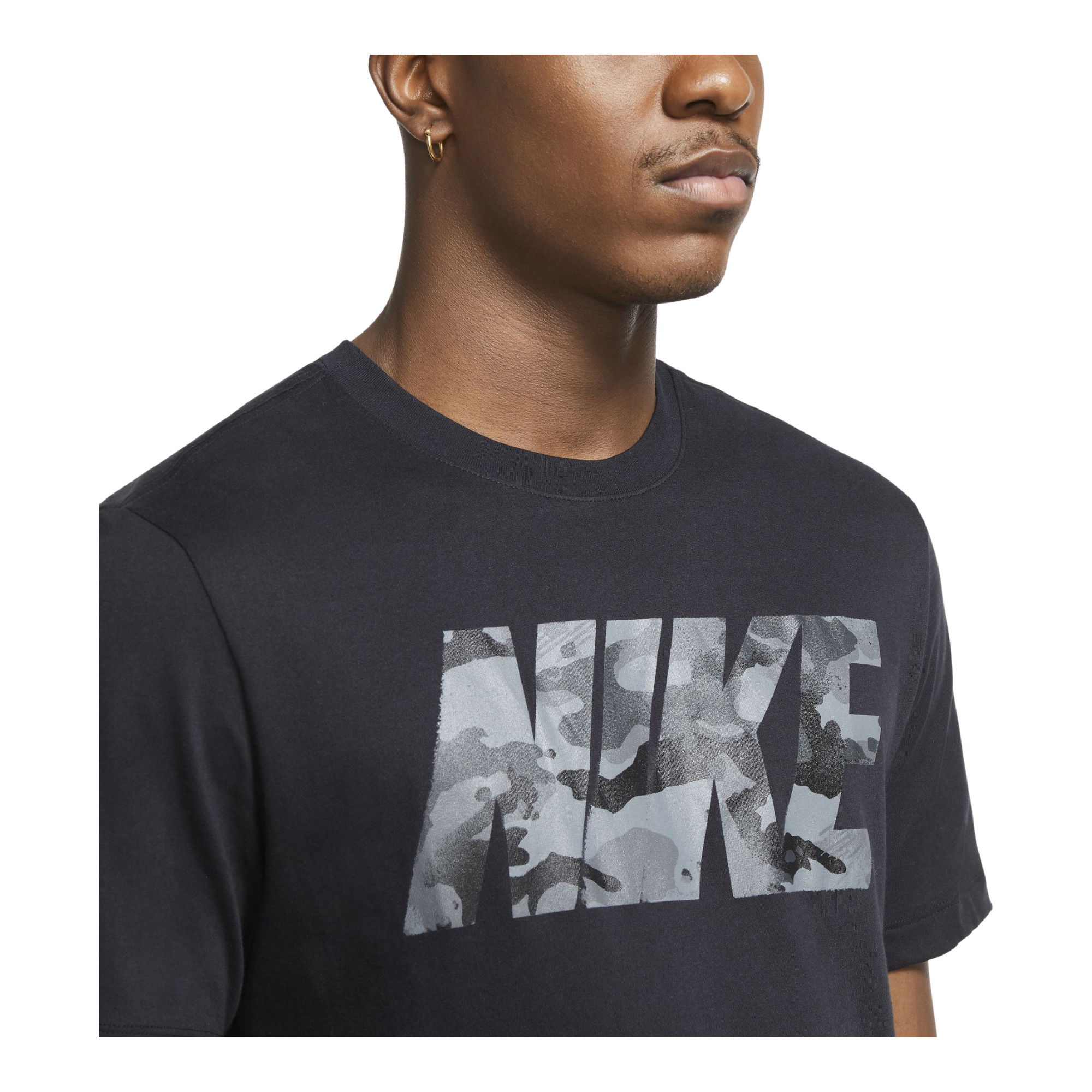 Nike Dri-Fit Camo Logo Training Short-Sleeve Erkek Tişört