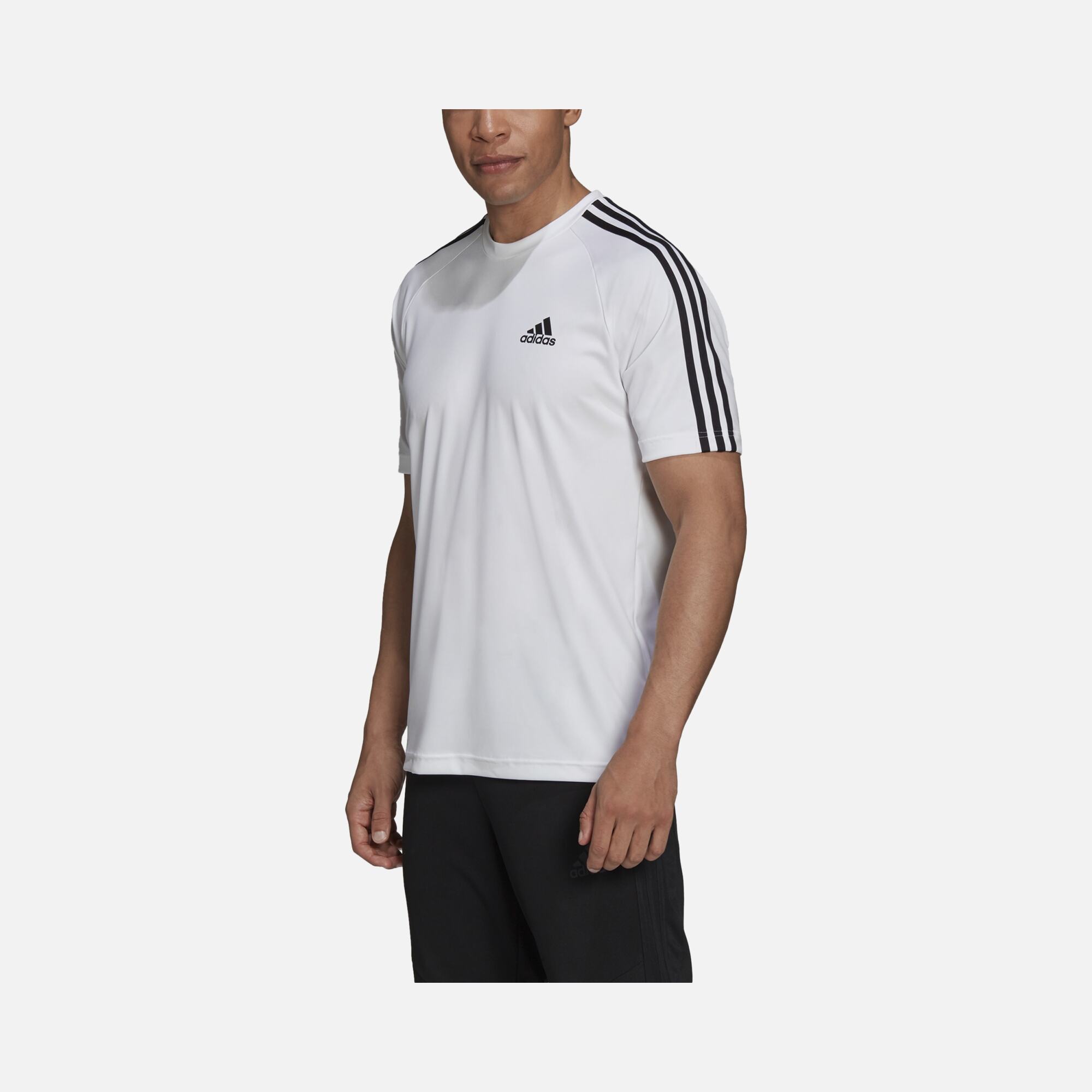 adidas AEROREADY Sereno 3-Stripes Sportswear&Gym Short-Sleeve Erkek Tişört