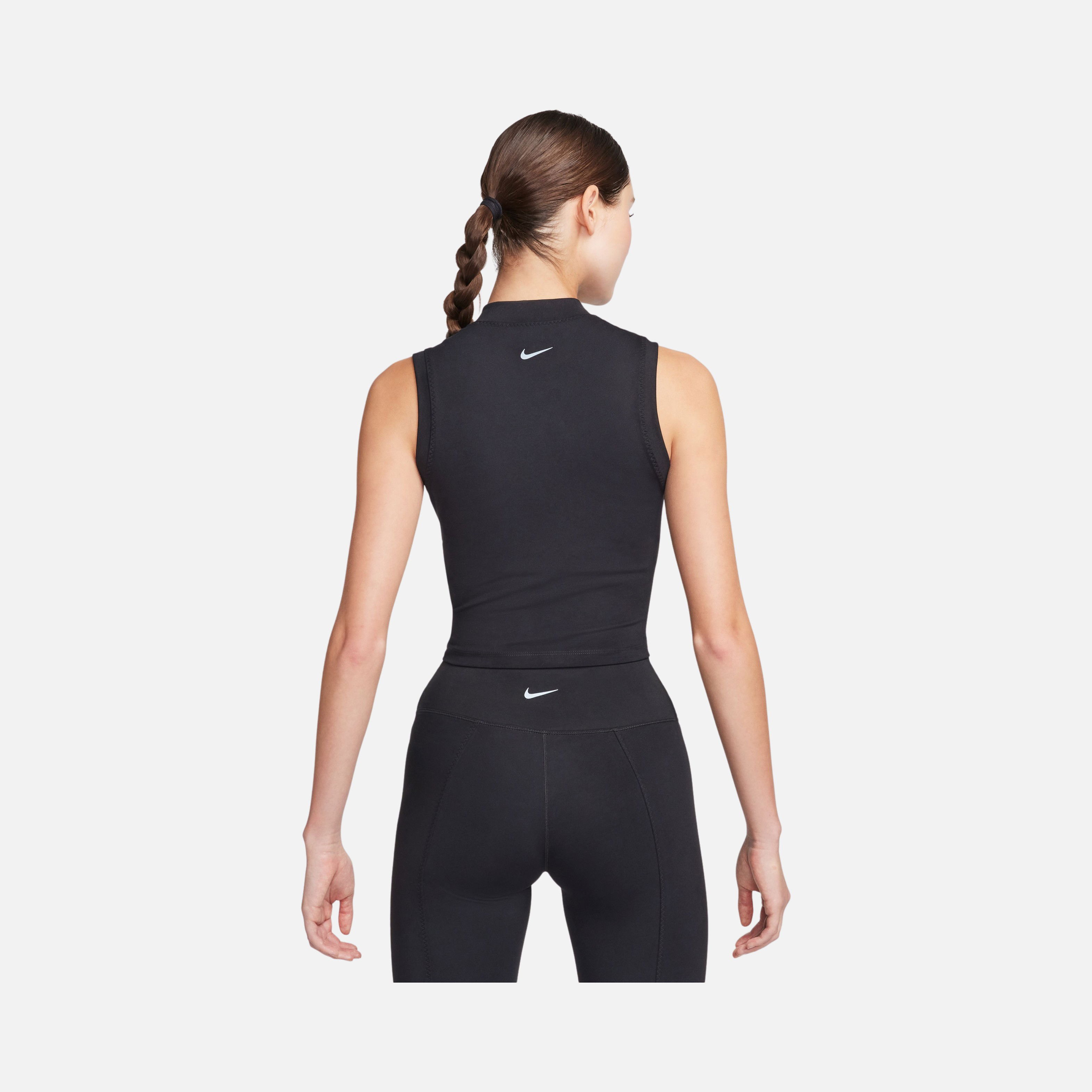 Nike One Dri-Fit Fitted Mock-Neck Cropped Training Kadın Atlet