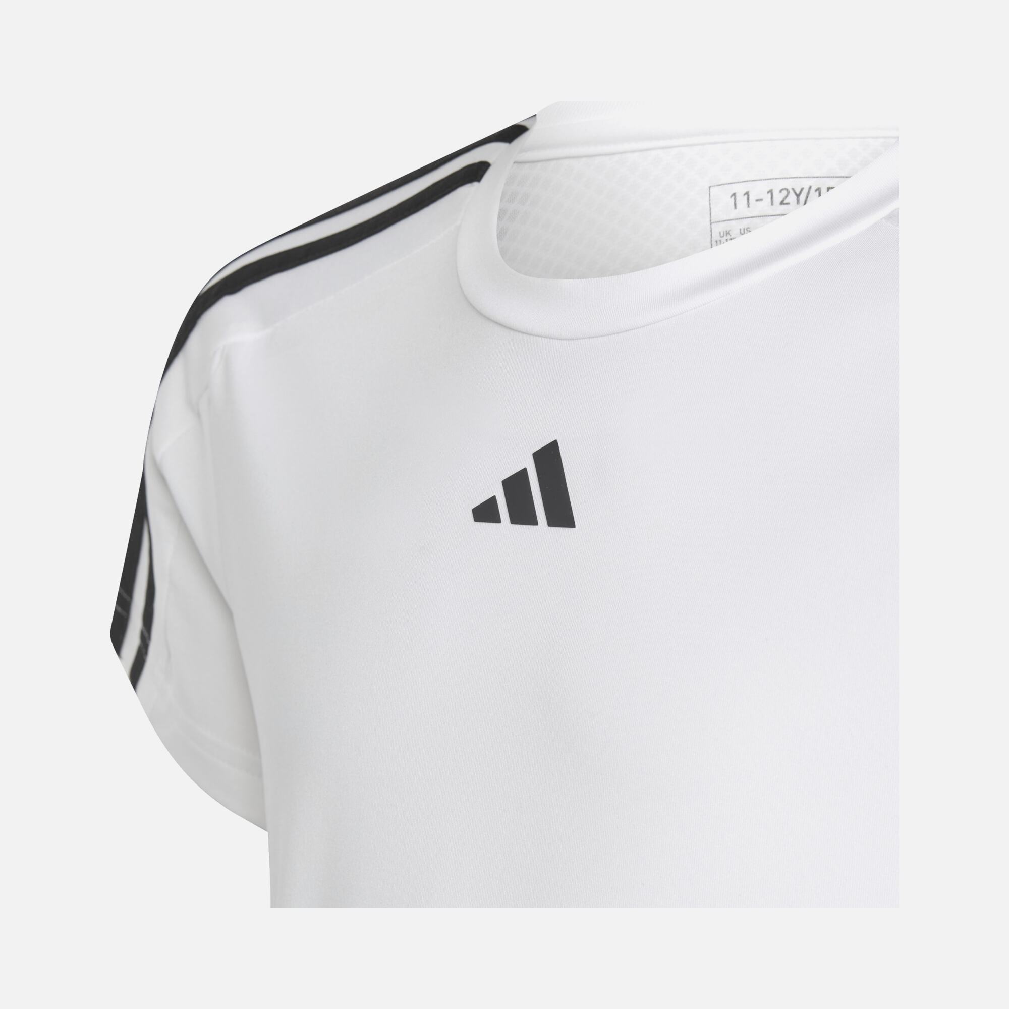 adidas Train Essentials AEROREADY 3-Stripes Slim-Fit Training Short-Sleeve (Girls') Çocuk Tişört