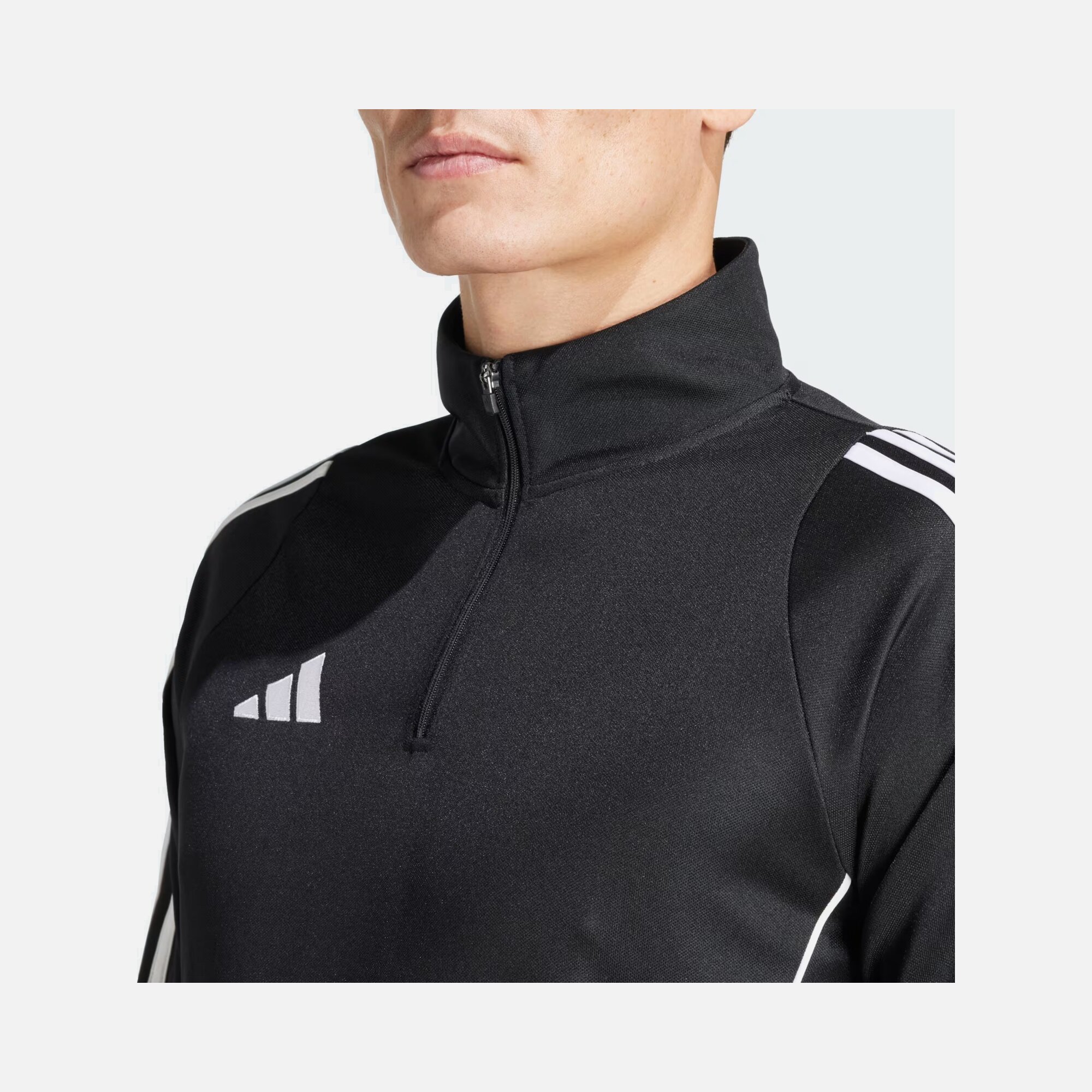 adidas Tiro 24 Football Training Half-Zip Long-Sleeve Erkek Tişört