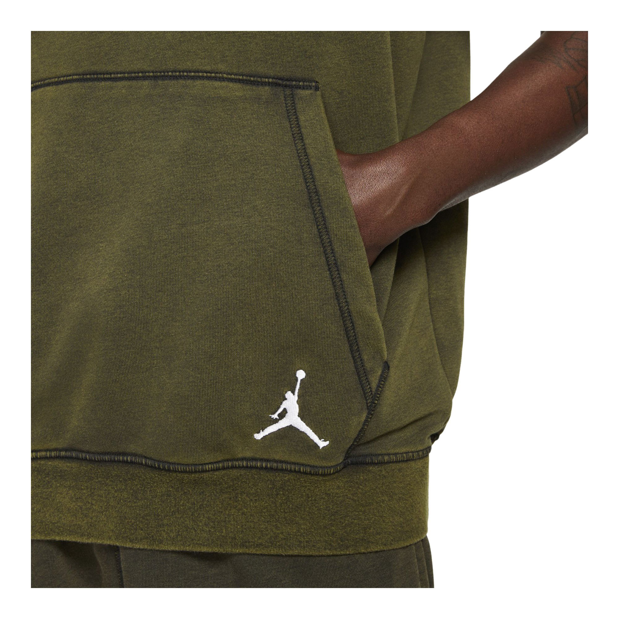Nike Jordan Dri-Fit Zion Cutoff Short-Sleeve Hoodie Erkek Sweatshirt