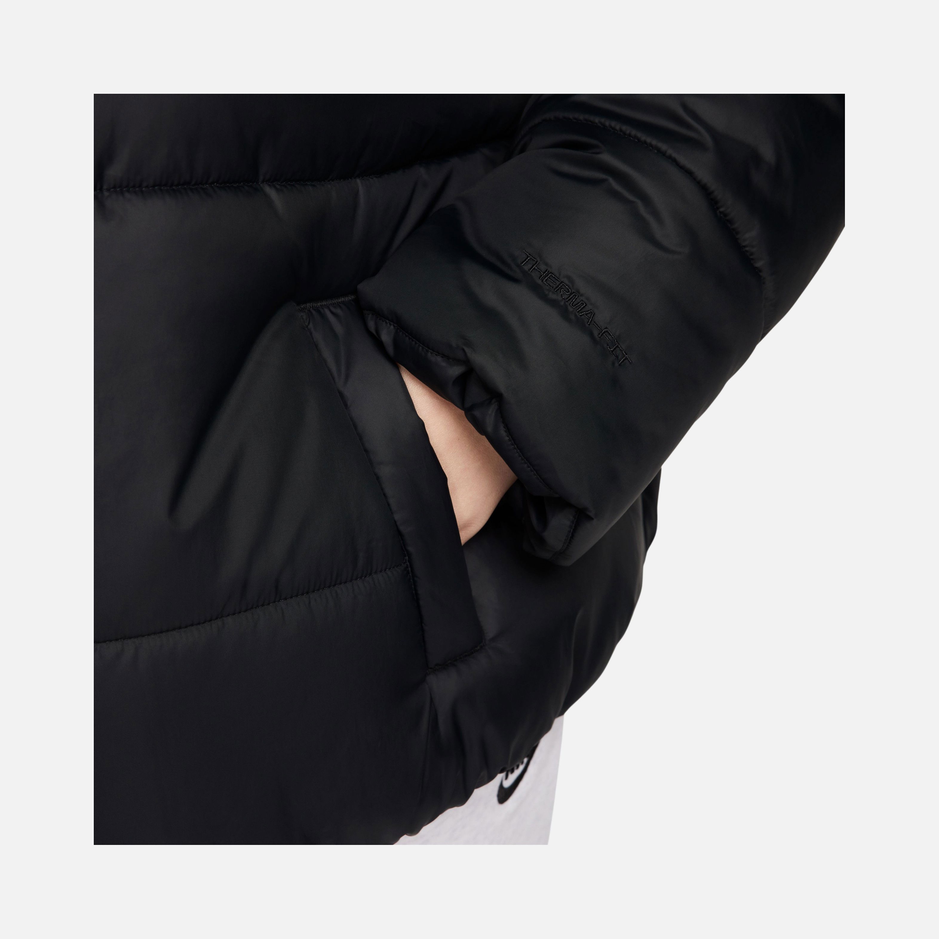 Nike Sportswear Classic Puffer Therma-Fit Loose Full-Zip Hoodie (Plus Size) Kadın Mont