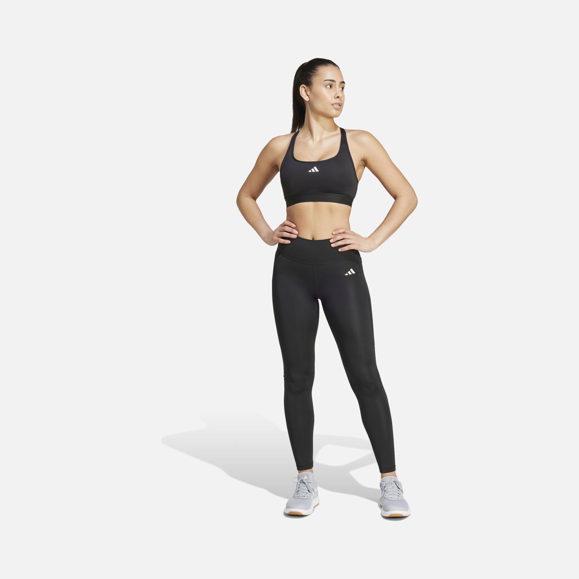 adidas AEROREADY Optime Essentials Stash Pocket Full-Length Gym & Training Kadın Tayt