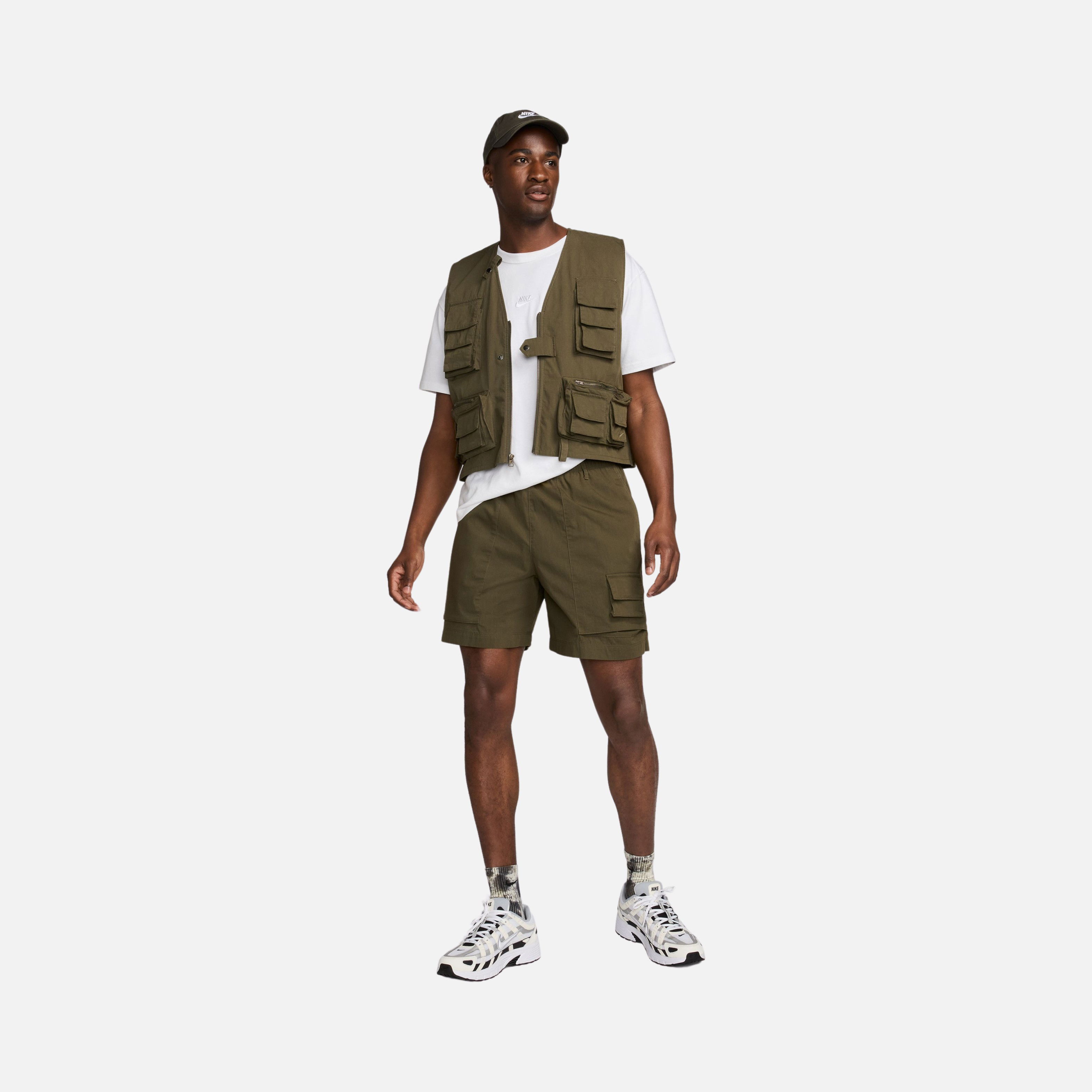 Nike Life Camp Stonewashed Twill Fabric Erkek Şort