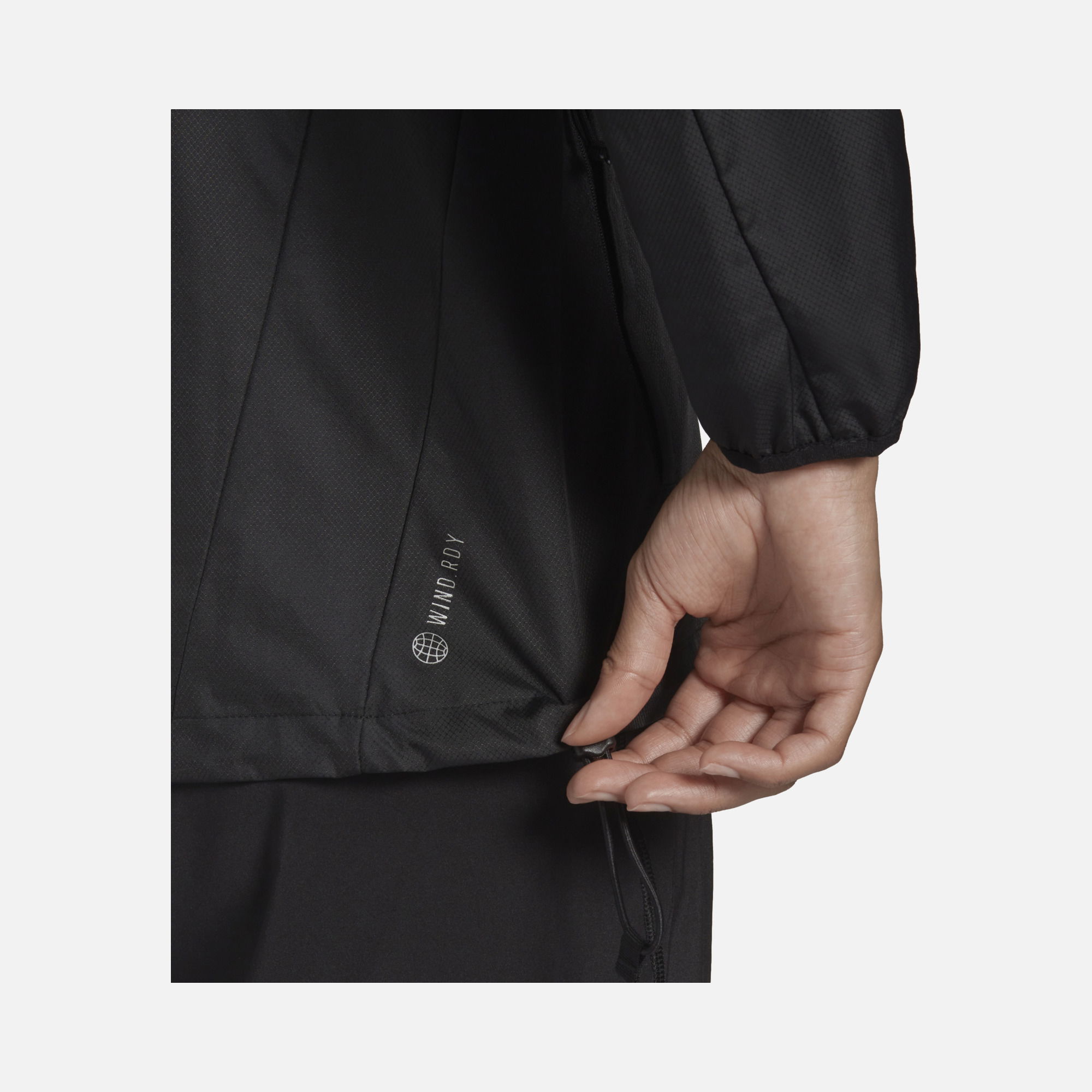 adidas Own the Run 3-Stripes Hooded Running Windbreaker Kadın Ceket