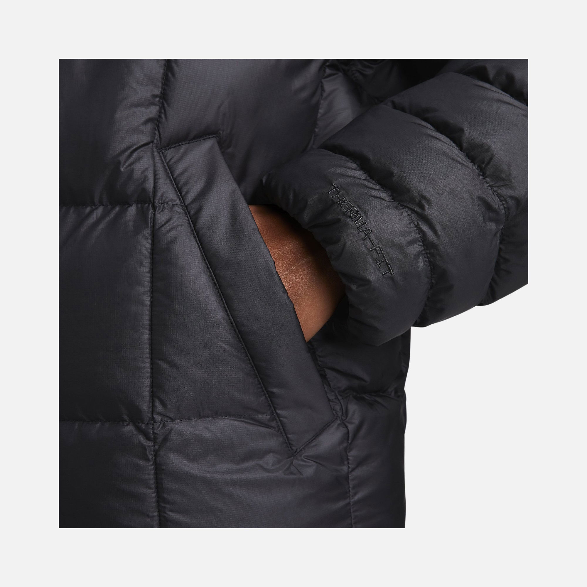 Nike Sportswear Therma-Fit PrimaLoft® Thermoplume® Oversized Swoosh Puffer Full-Zip Hoodie Kadın Mont