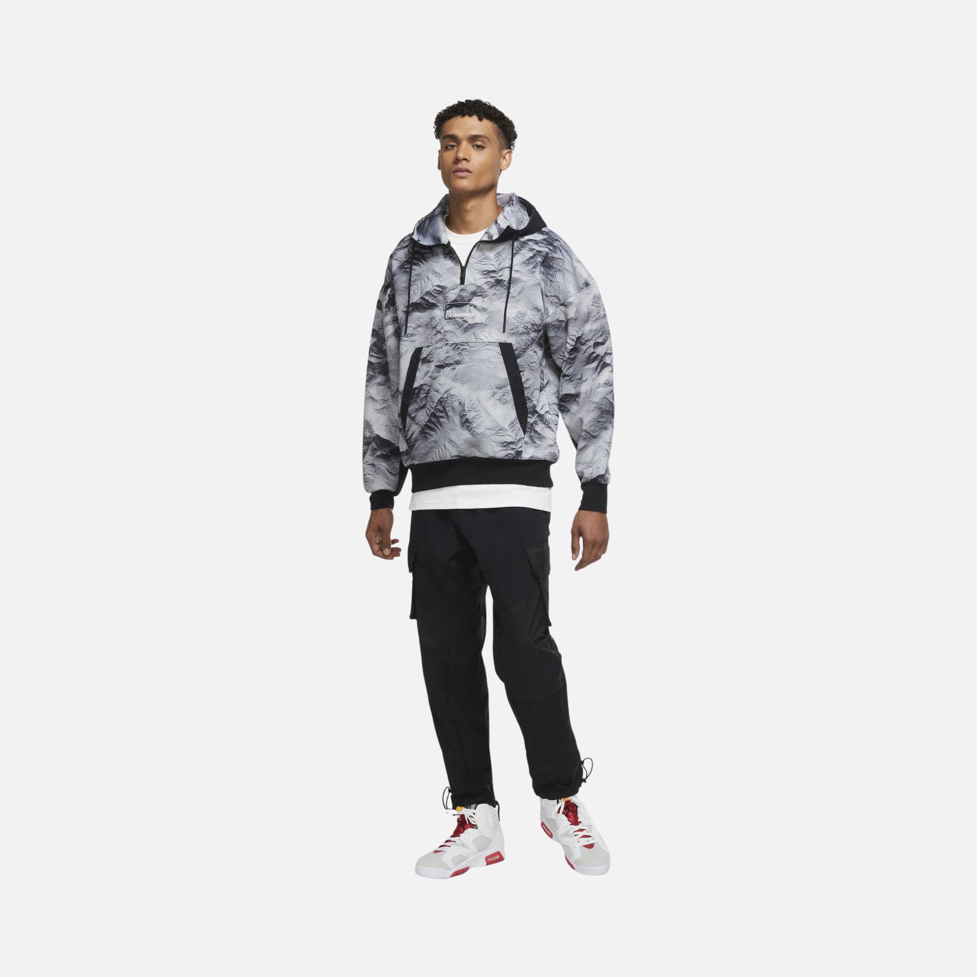 Nike Jordan 23 Engineered Printed Pullover Hoodie Erkek Sweatshirt