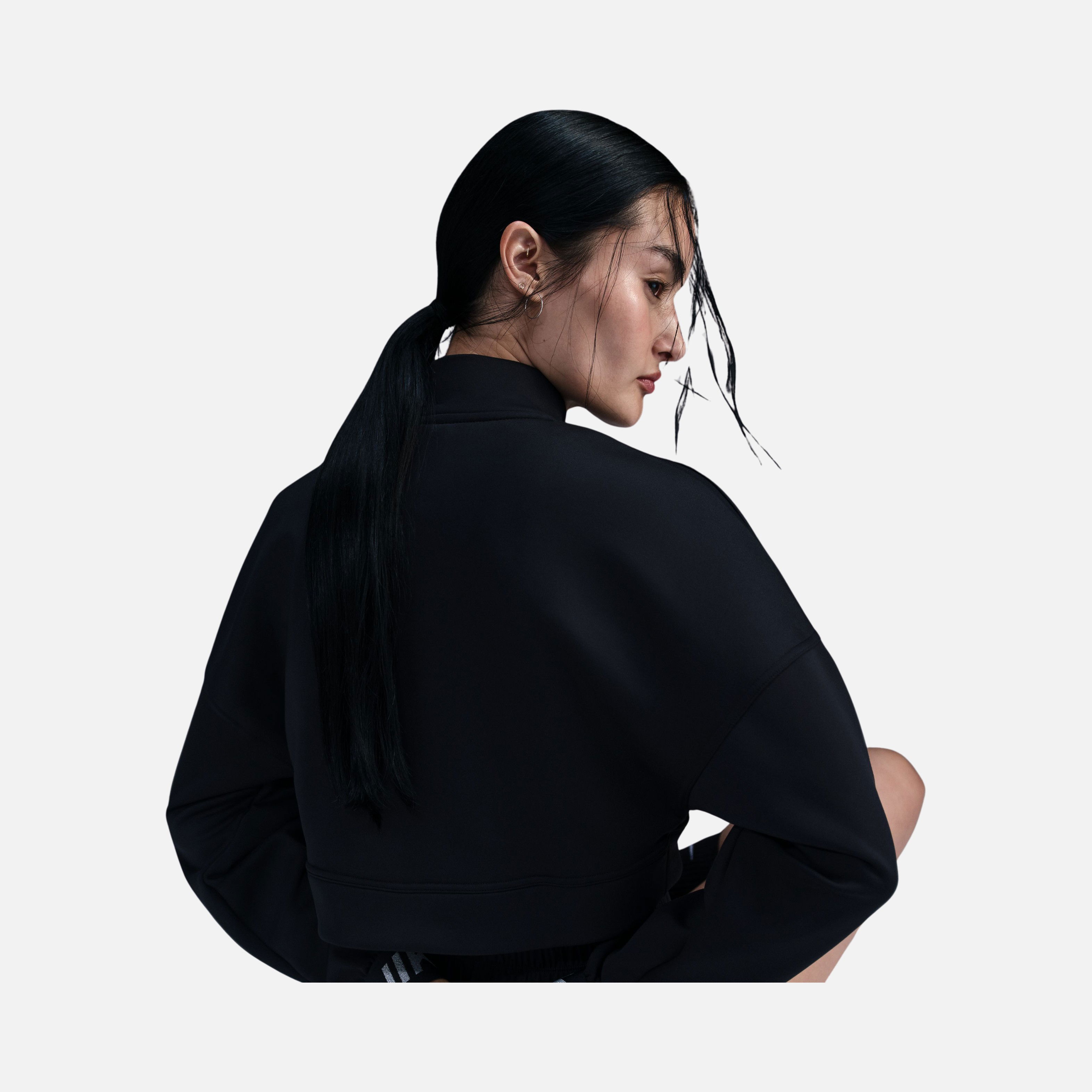 Nike Pro Capsule Fleece High-Low Design Full-Zip Long-Sleeve Kadın Sweatshirt