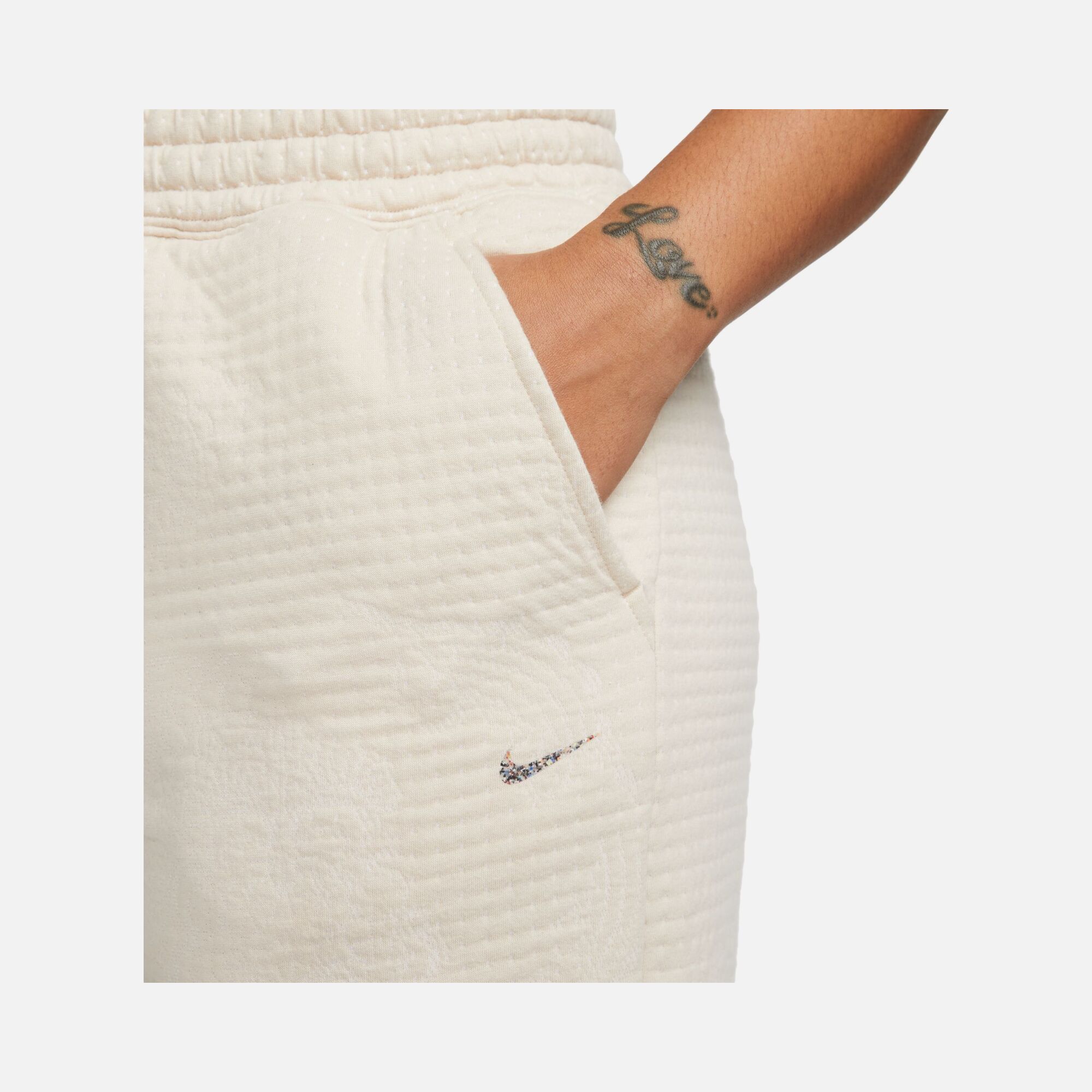 Nike Yoga Luxe Therma-Fit Jacquard Fleece Bottom Kadın Eşofman Altı