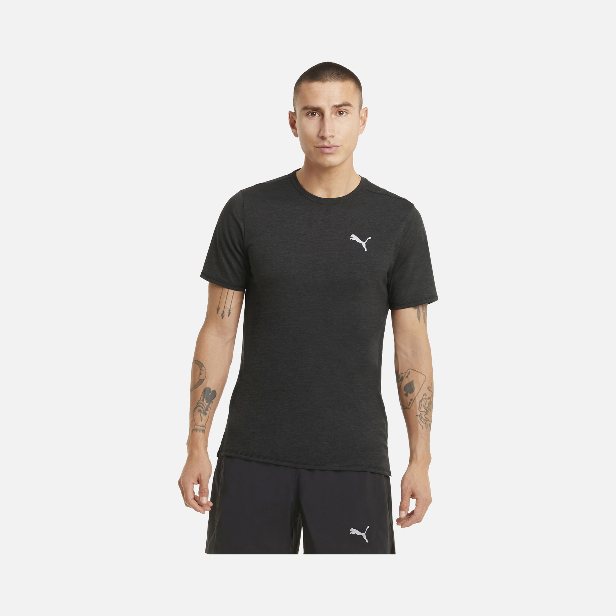 Puma Run FAVOURITE Heather Short-Sleeve Erkek Tişört