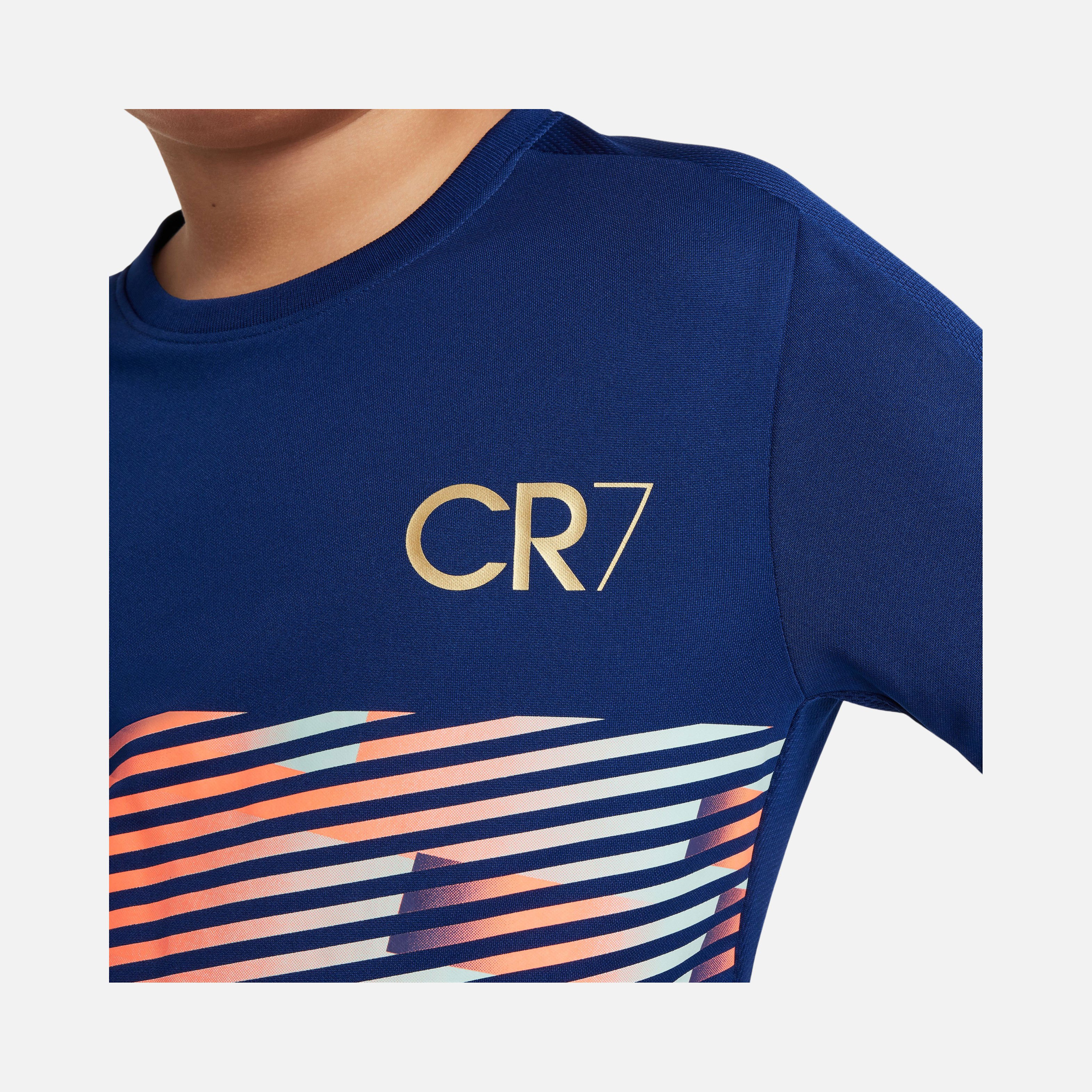 Nike CR7 Academy23 Dri-Fit Soccer Short-Sleeve Çocuk Tişört