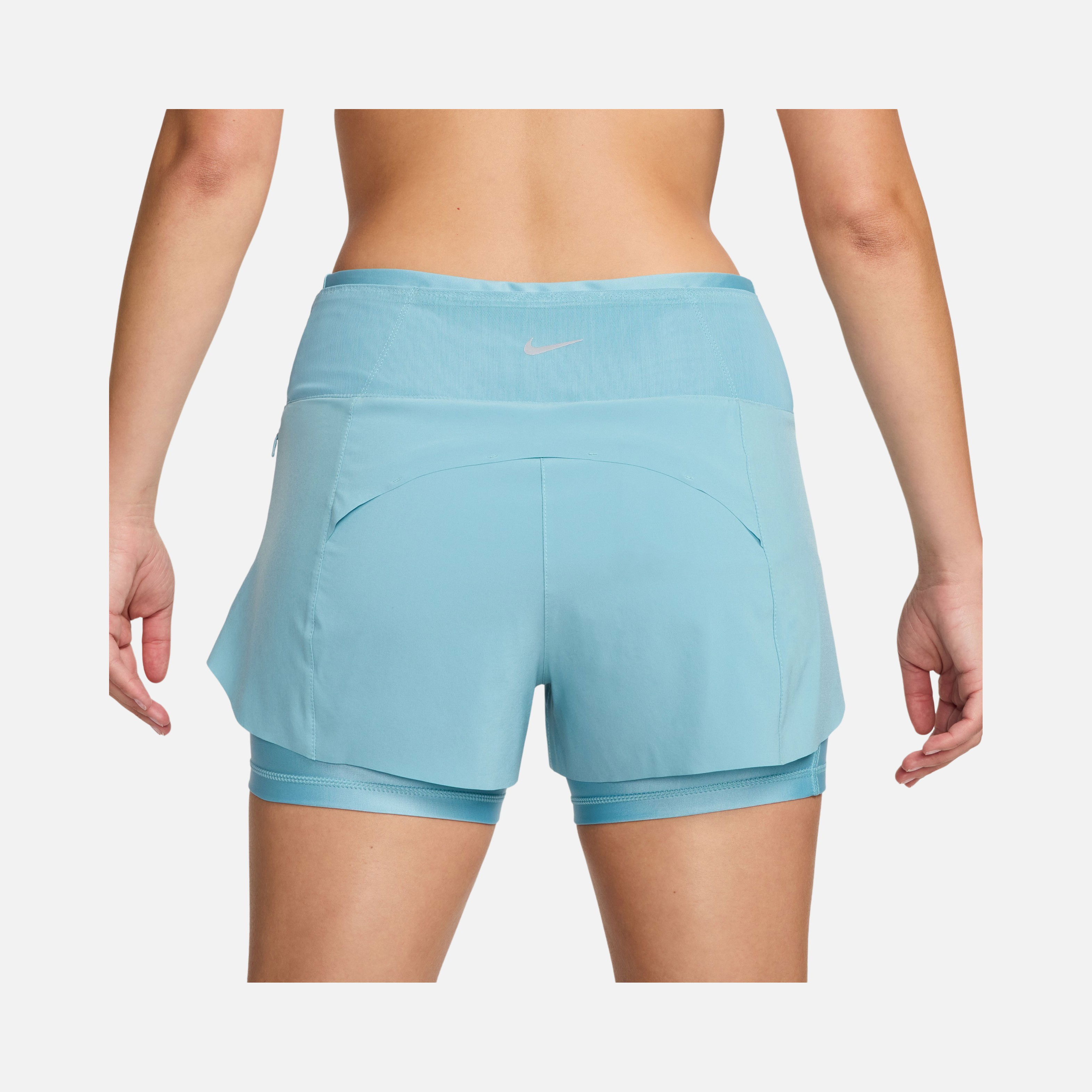 Nike Dri-Fit Swift Mid-Rise 8cm (approx.) 2-in-1 Running Kadın Şort