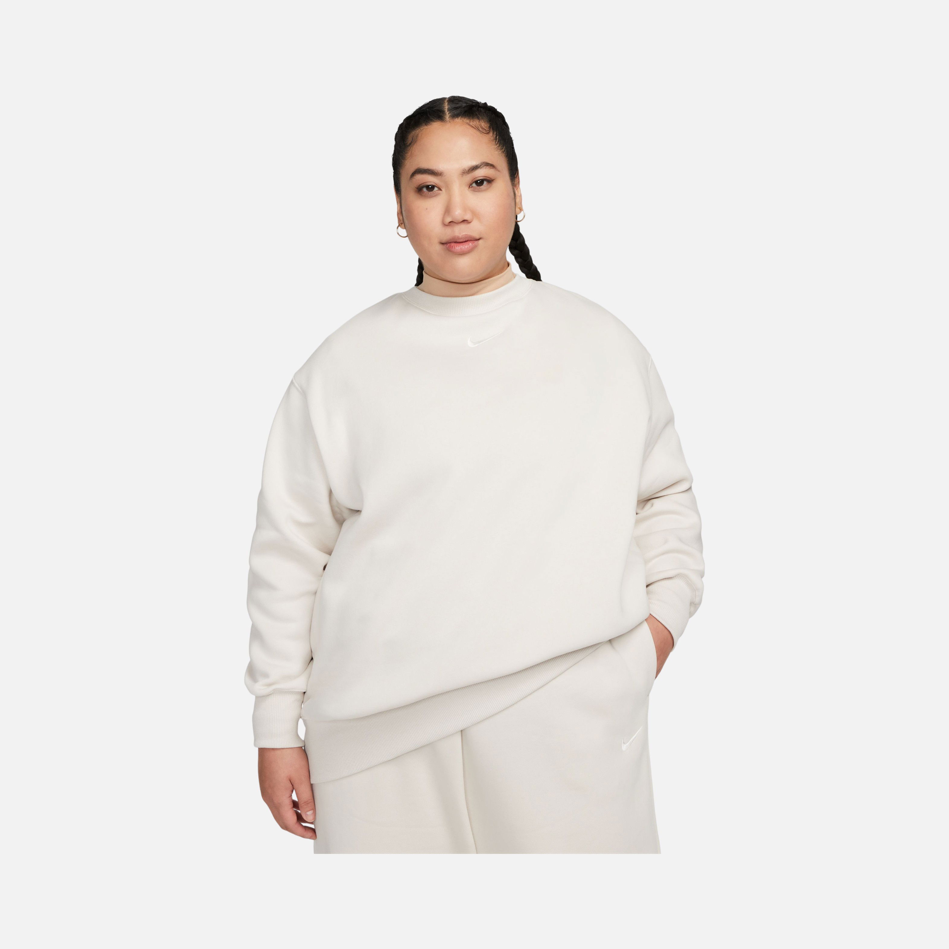 Nike Sportswear Phoenix Fleece Oversized Crew-Neck (Plus Size) Kadın Sweatshirt